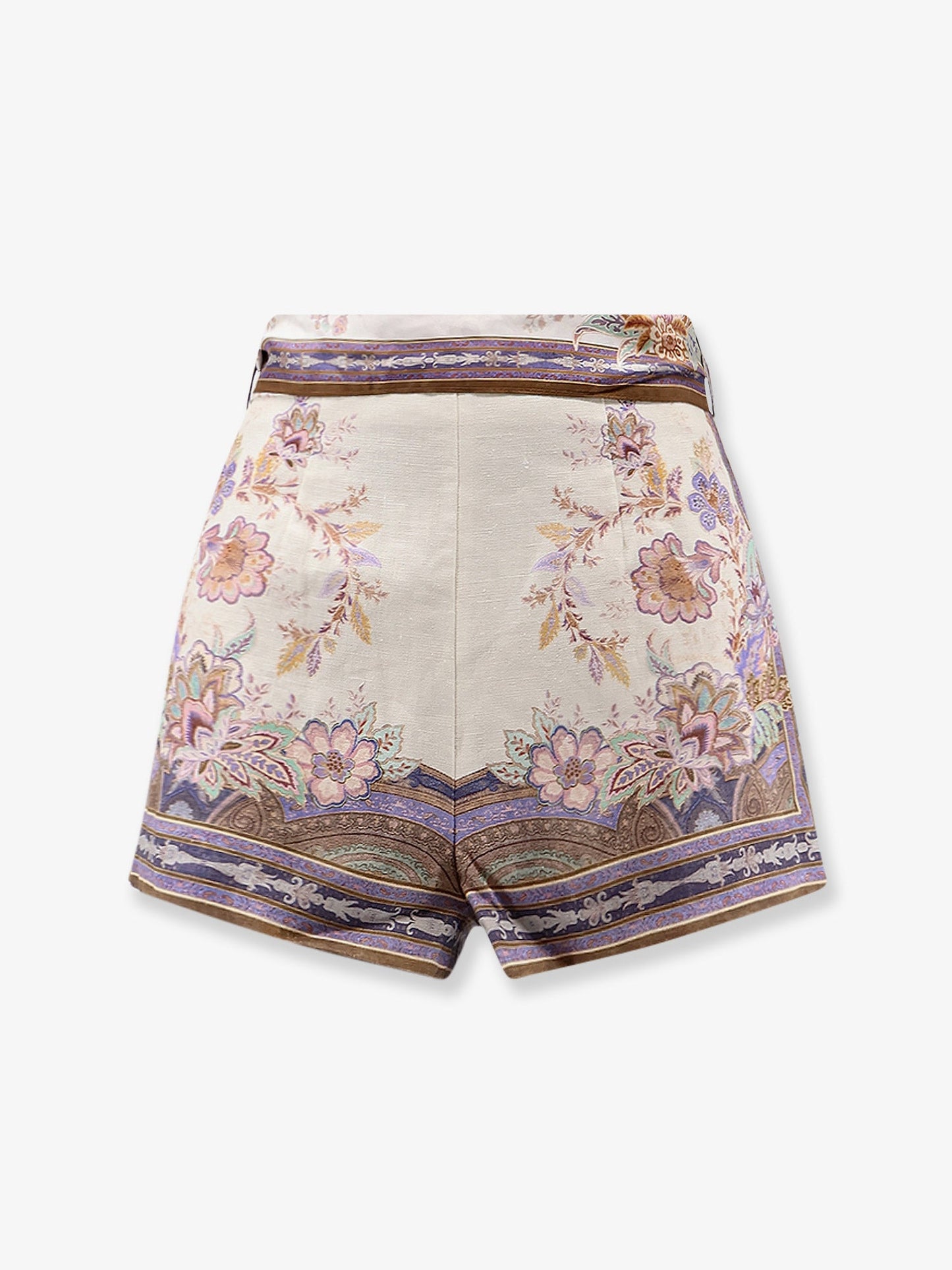 Zimmermann Women Luna Scarf Linen Shorts ZIMMERMANN