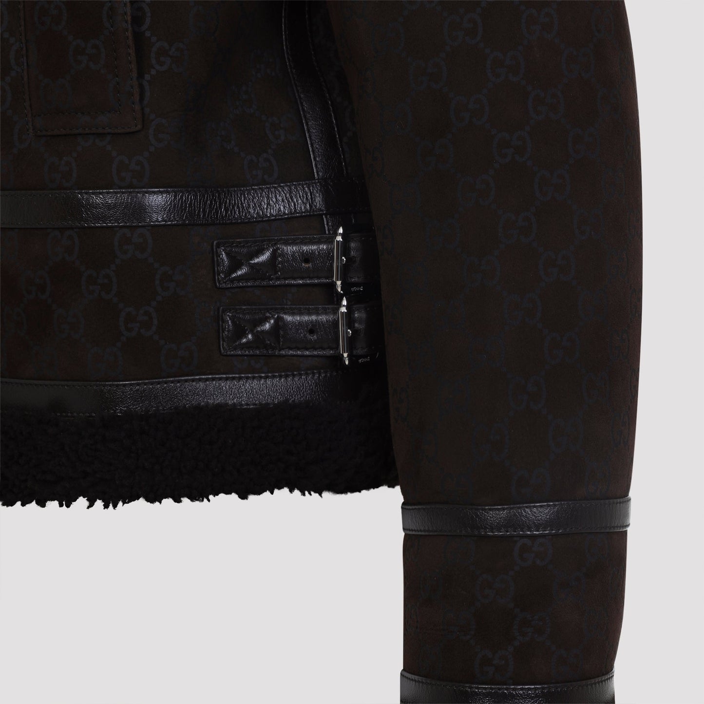 Guggi Gg Shearling Jacket Women GUCCI