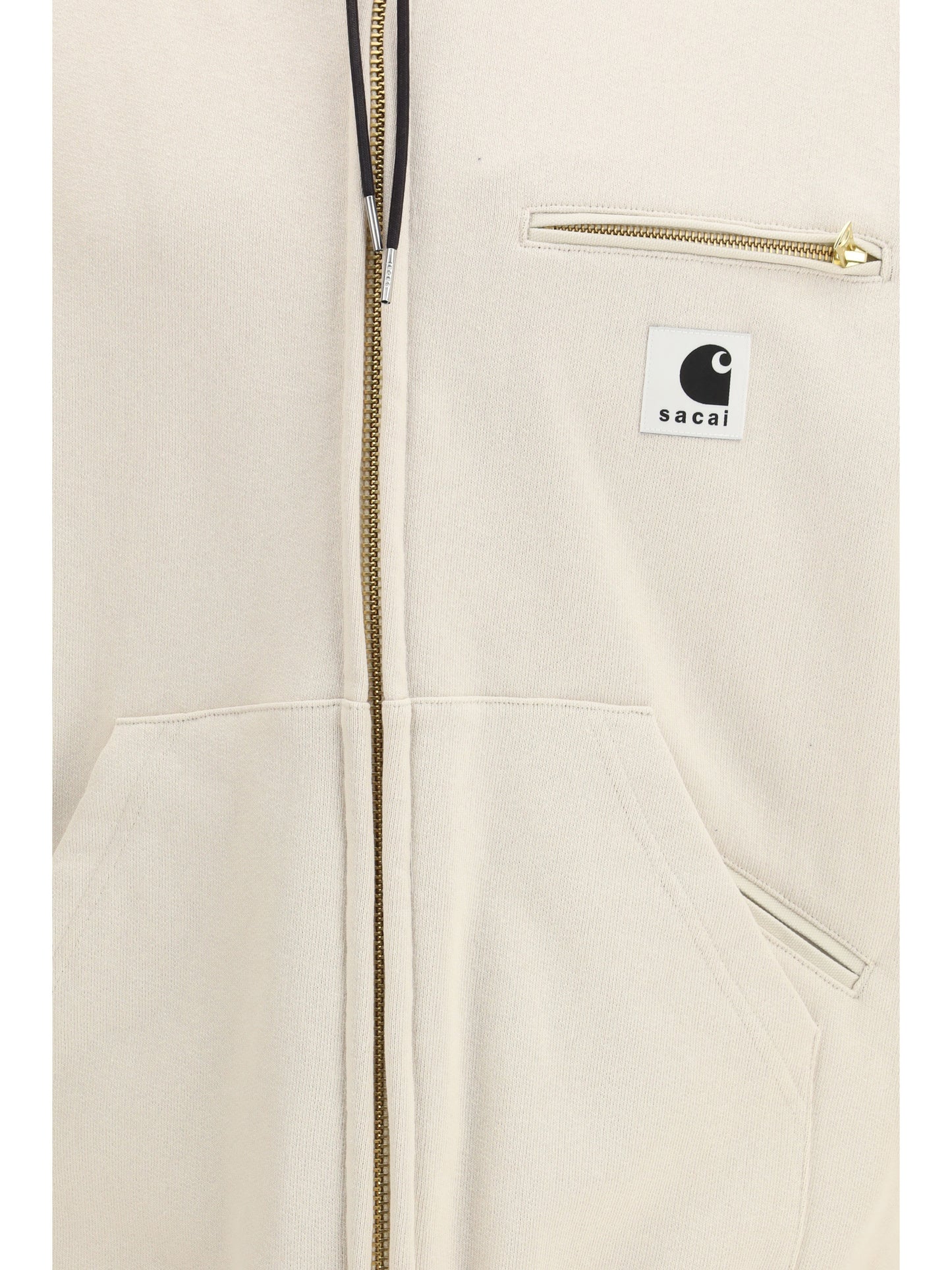 Sacai Men Cotton Jersey Hoodie By Sacai + Carhartt Wip SACAI