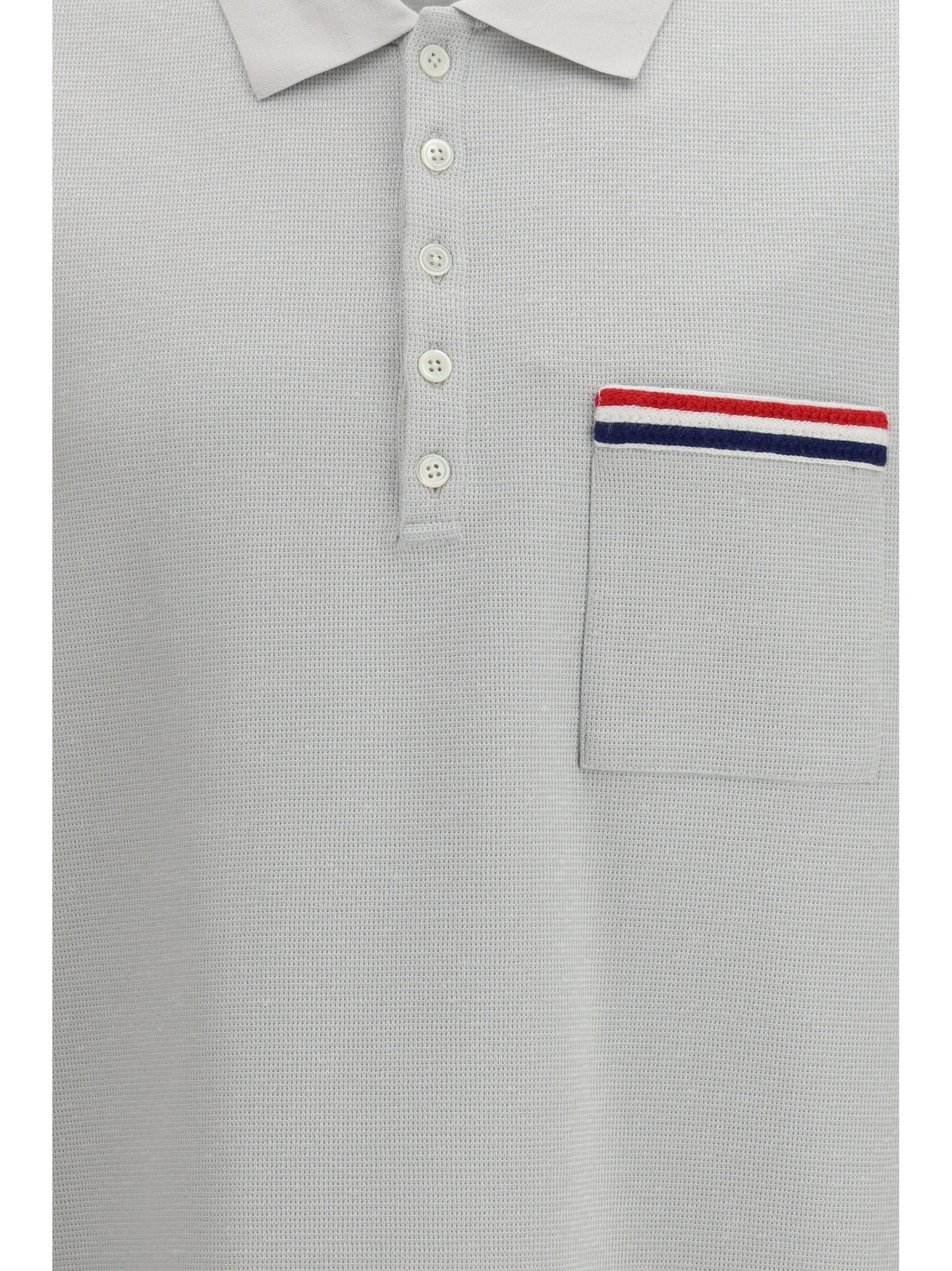 Thom Browne Men Short-Sleeve Polo With Chest Pocket THOM BROWNE