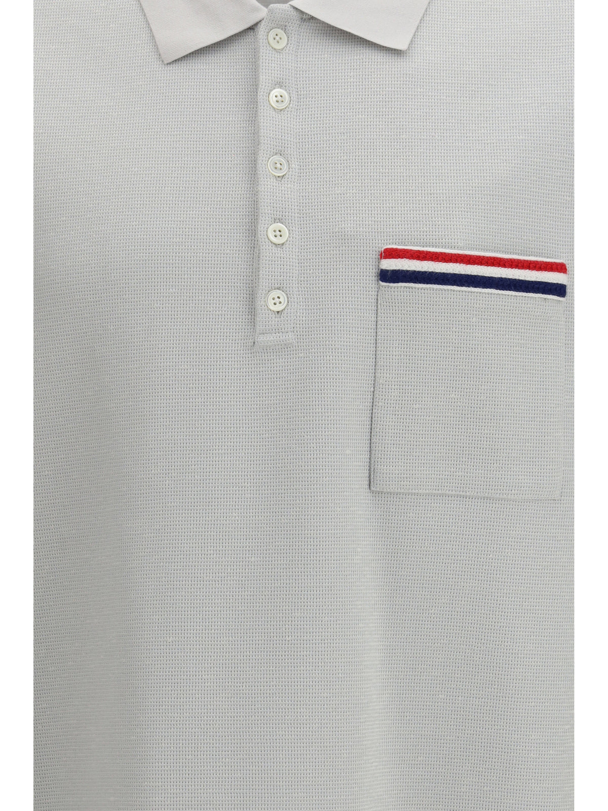 Thom Browne Men Short-Sleeve Polo With Chest Pocket THOM BROWNE