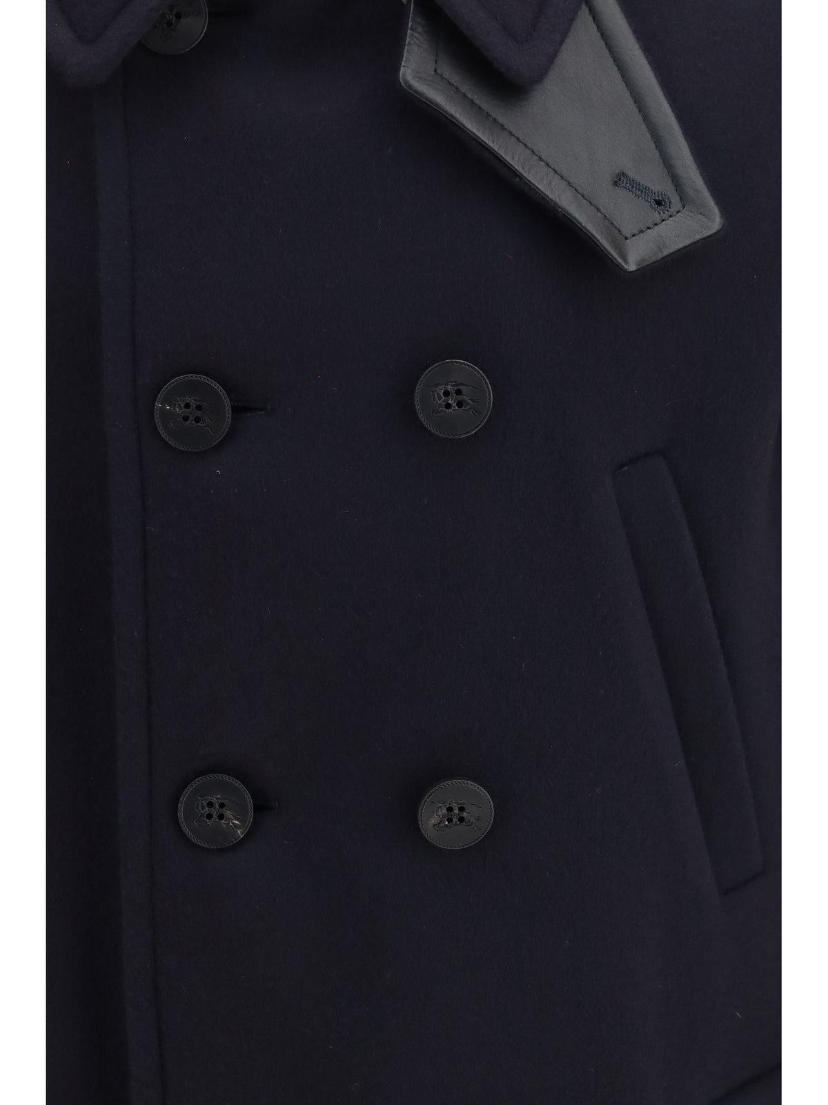 Burberry Men Wool Cashmere Pea Coat BURBERRY