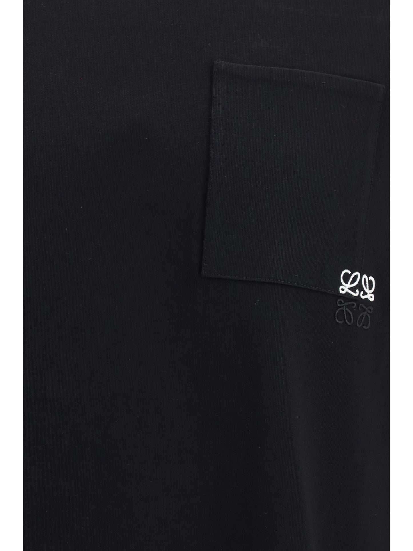 Loewe Men Cotton T-Shirt With Embroidered Logo LOEWE