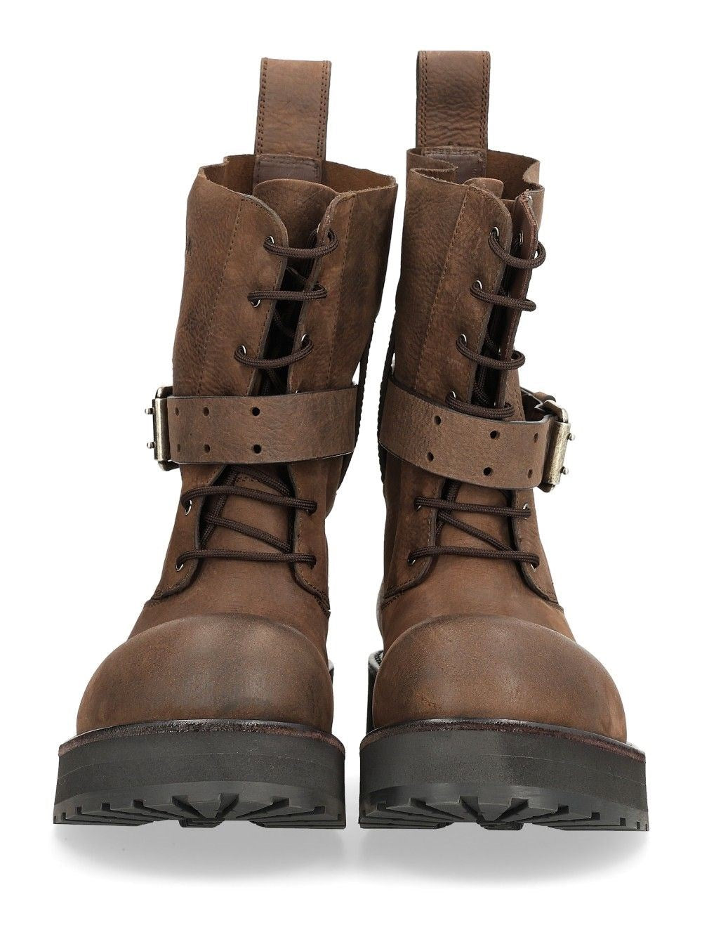 Balenciaga Men Venom Lace-Up Leather Ankle Boot BALENCIAGA
