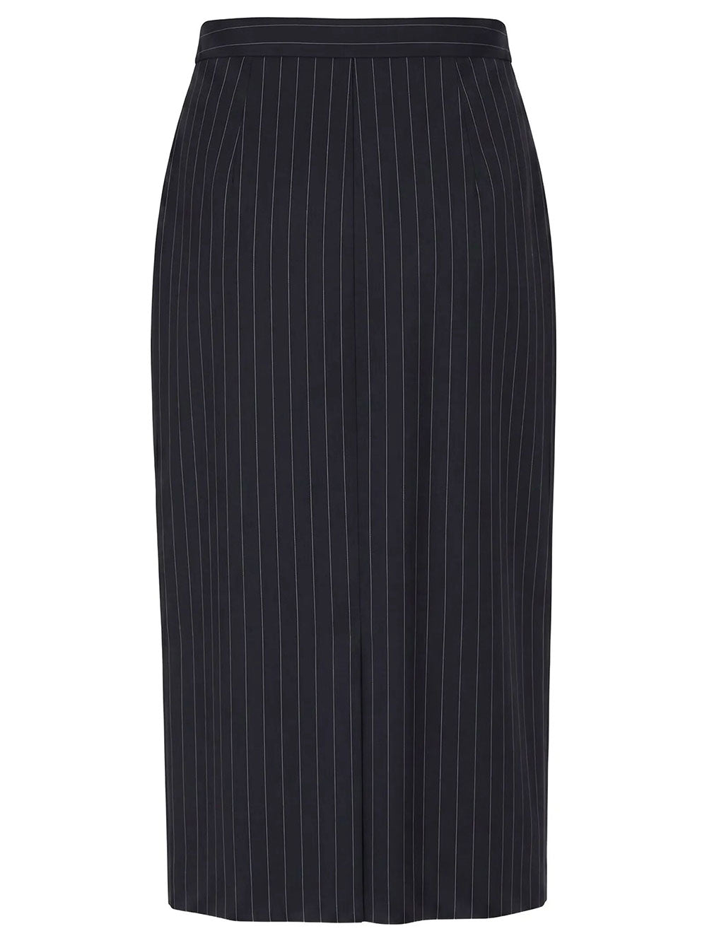 Givenchy Women Midi Striped Wool Skirt GIVENCHY