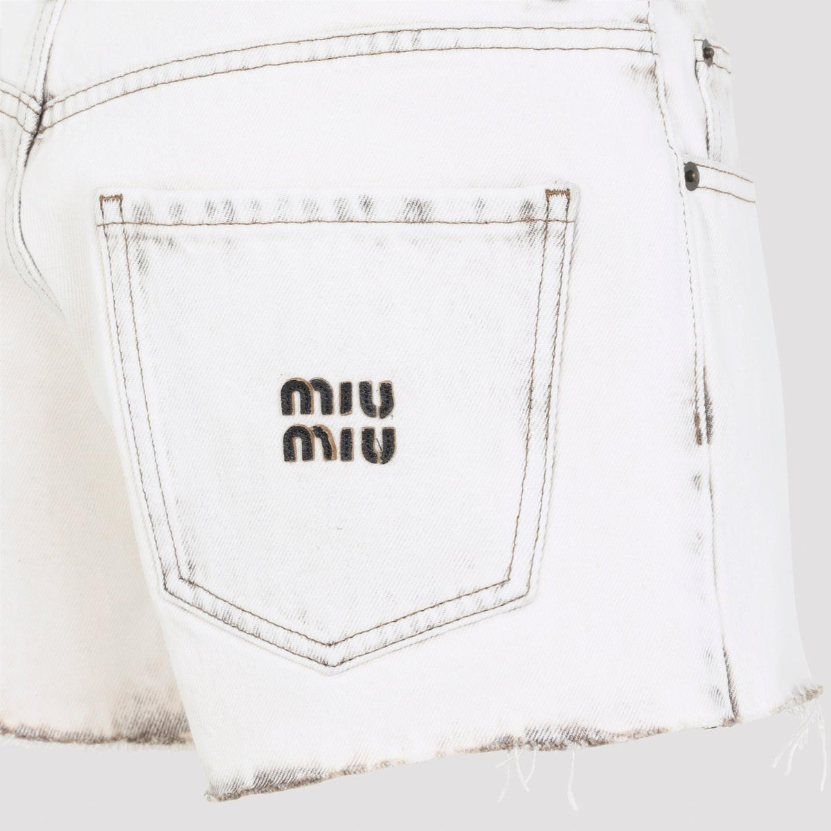 Miu Miu Denim Short Women MIU MIU