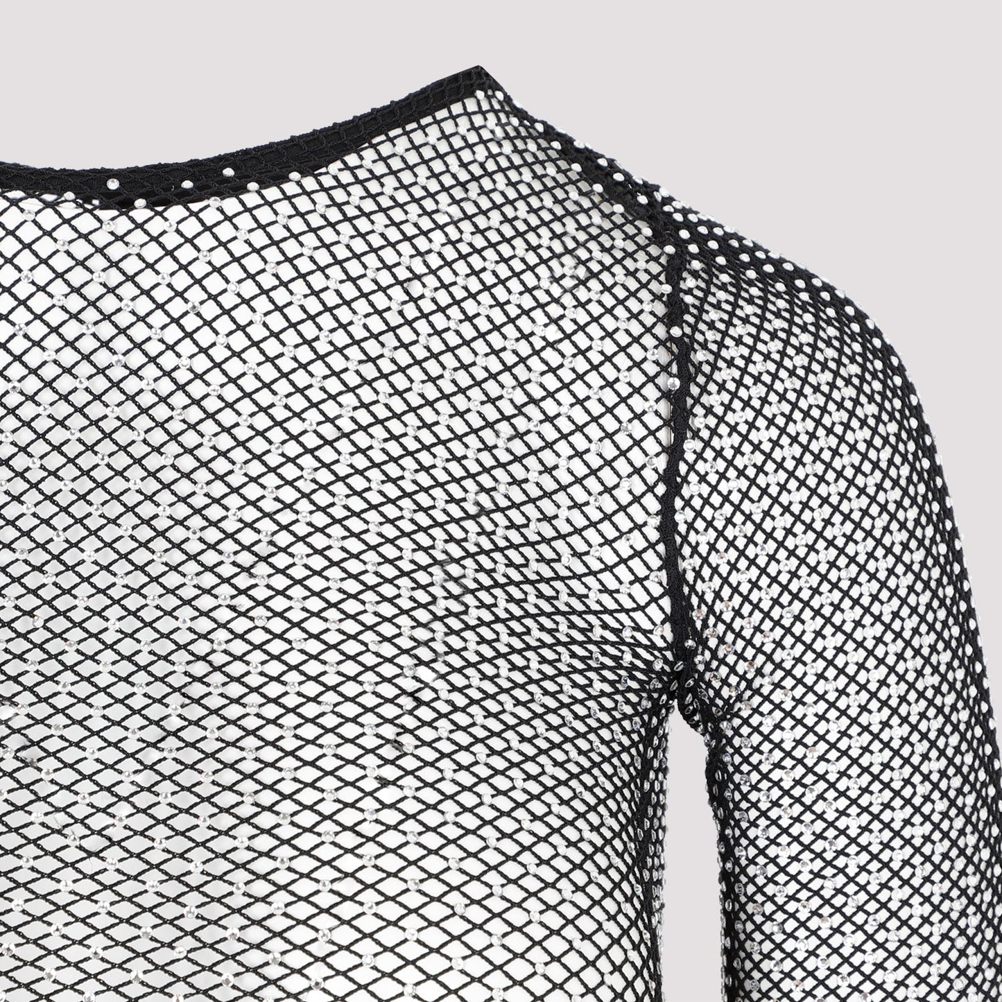 Balenciaga Crystal Mesh Mini Top Women BALENCIAGA