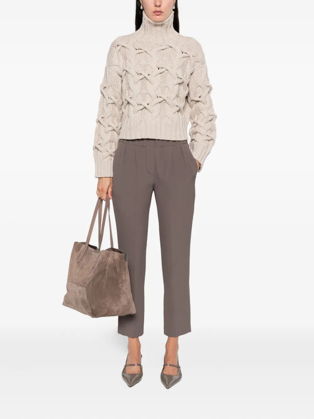 Brunello Cucinelli Women Cable-Knit Cashmere Sweater BRUNELLO CUCINELLI