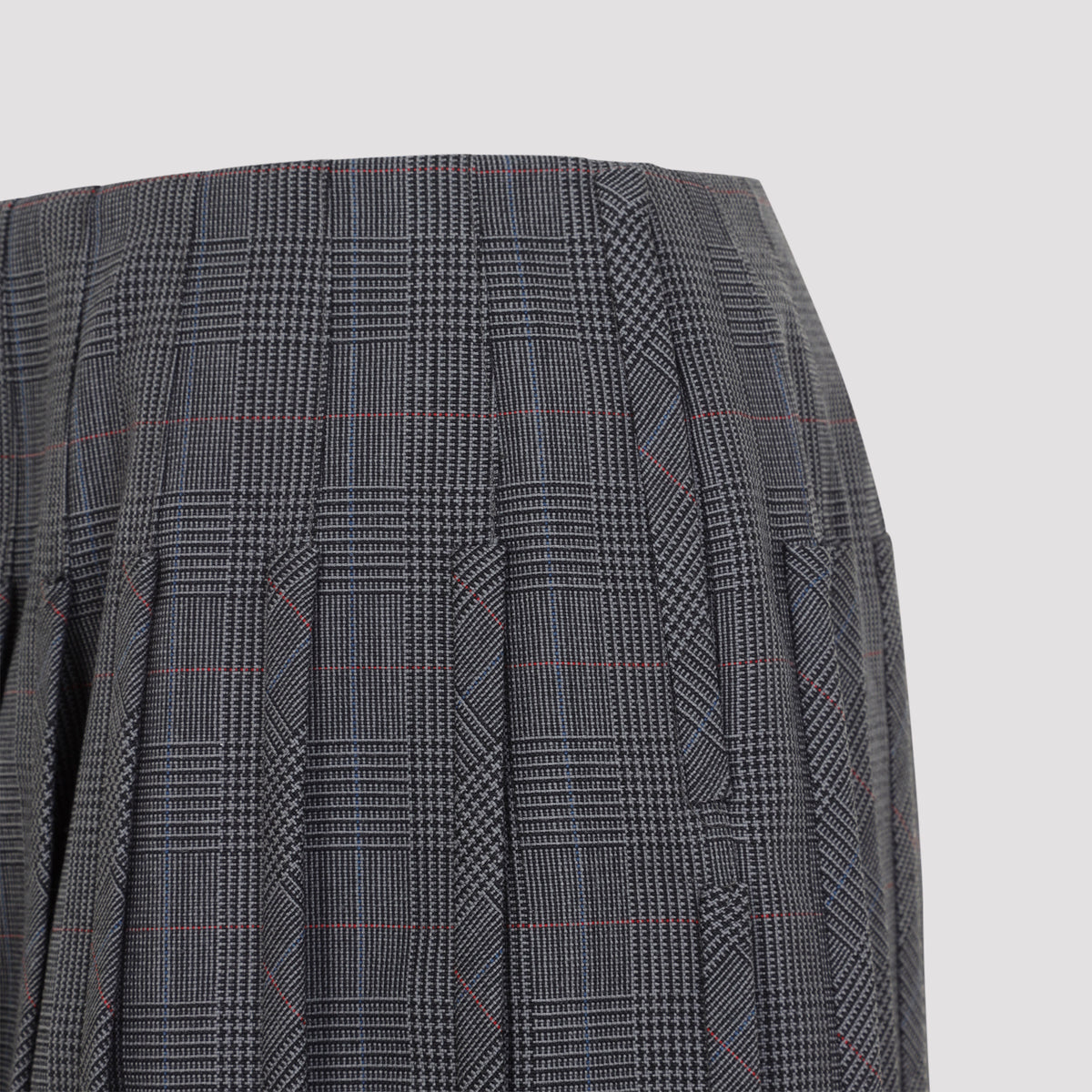 Thom Browne Low Rise Mini Narrow Pleated Skirt Women THOM BROWNE