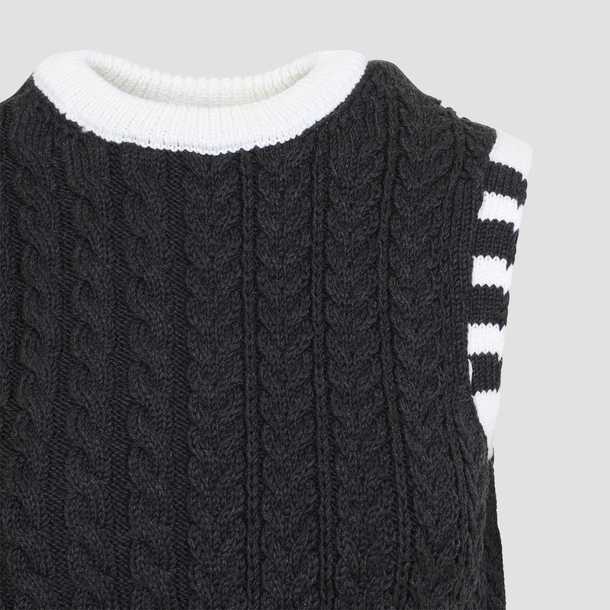 Thom Browne Aran Cable Shell Top Women THOM BROWNE