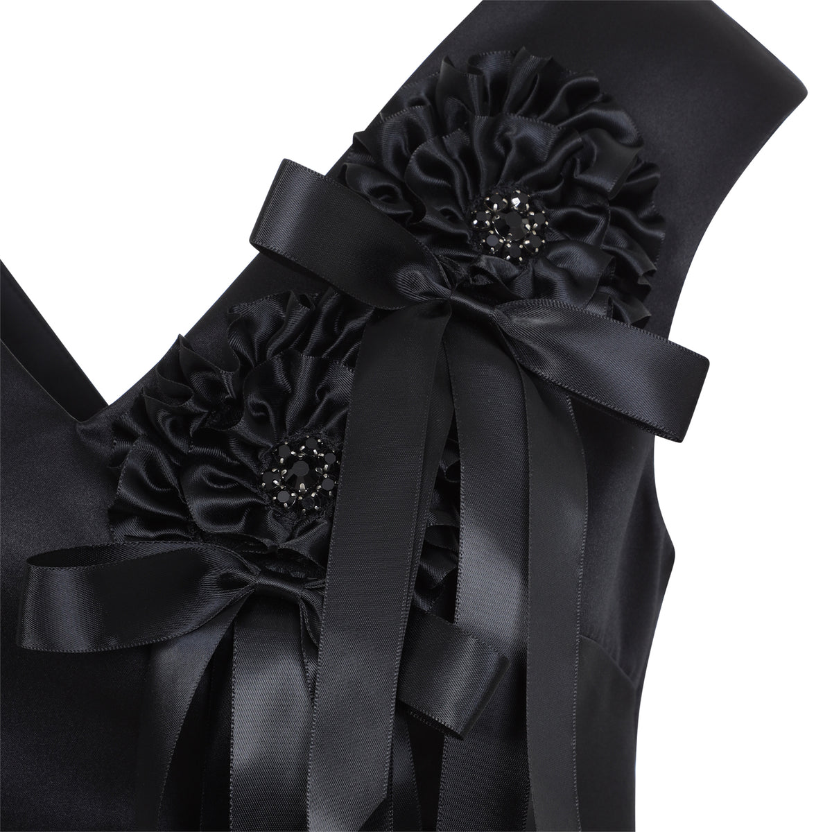 Simone Rocha Ribbon Rosette Portrait Dress Women SIMONE ROCHA