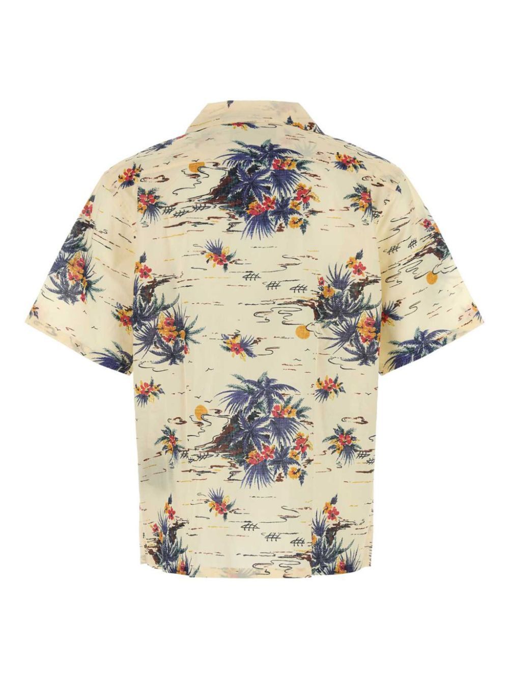 Prada Men Hawaii Batista Cotton Short-Sleeved Shirt PRADA