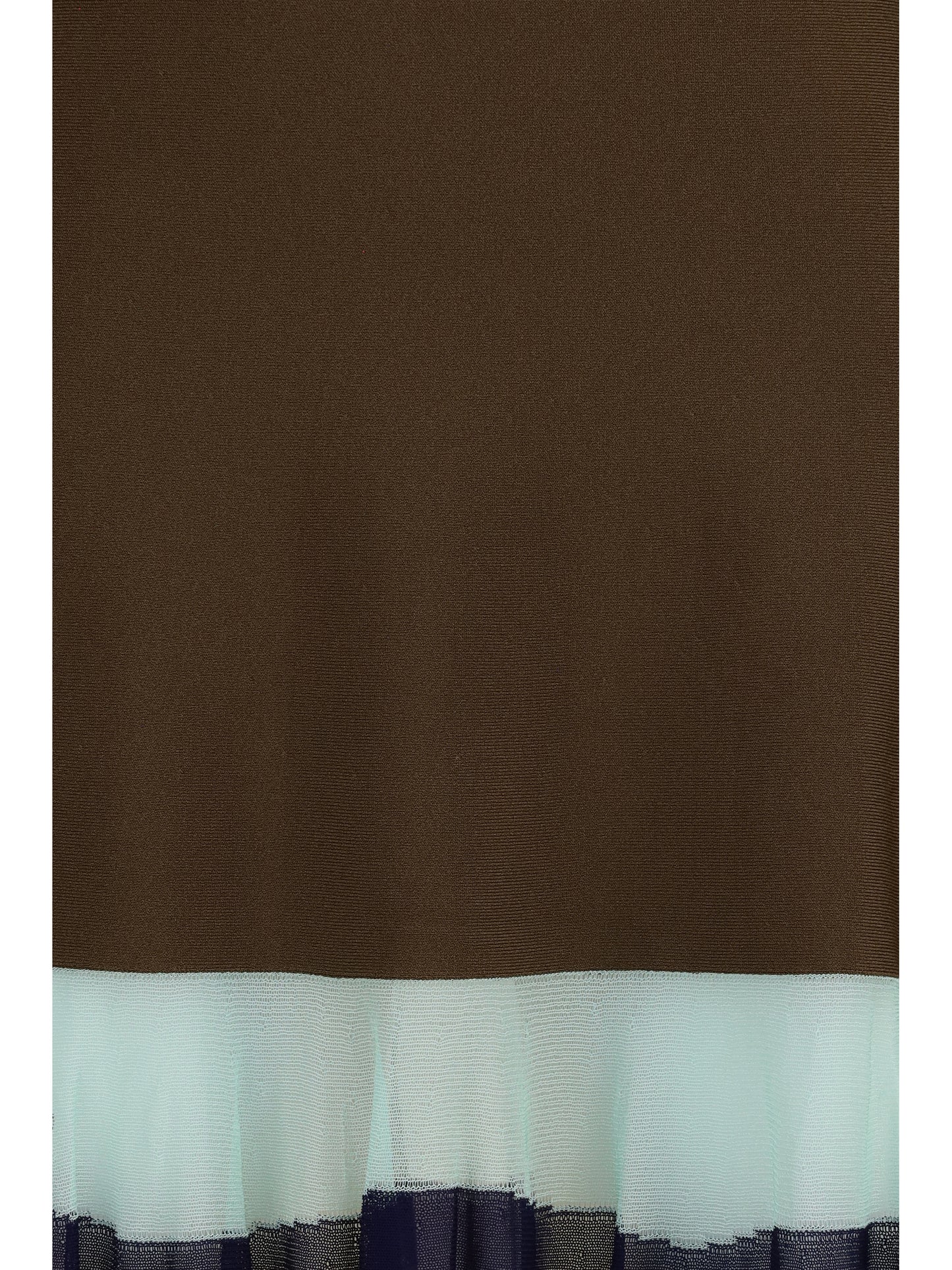 Fendi Women Long Dress With Color-Striped Skirt FENDI