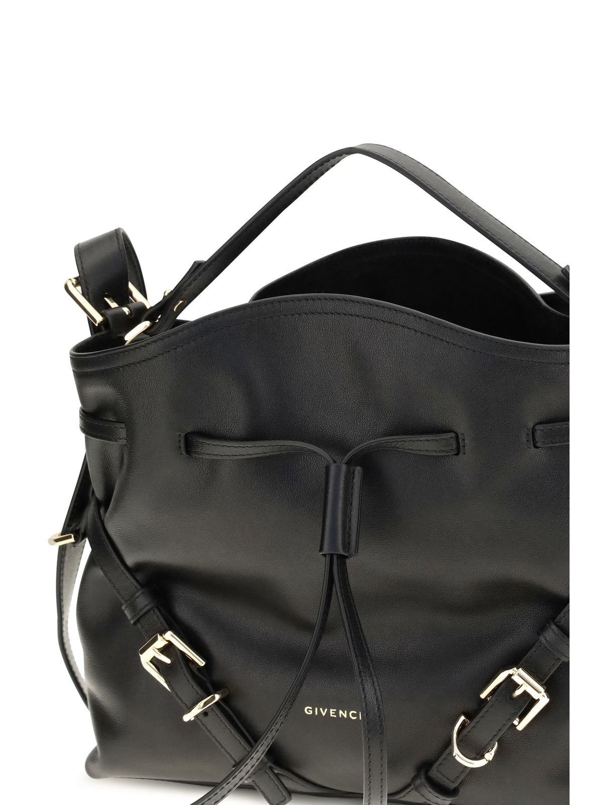 Givenchy Women Small Voyou Bucket Handbag In Glossy Leather GIVENCHY