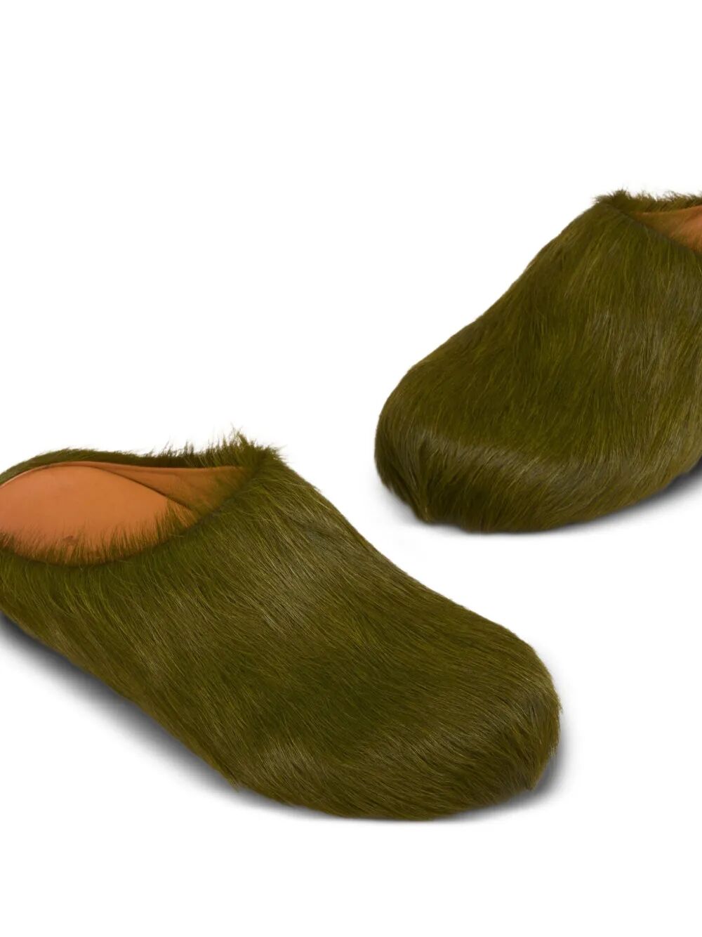 Marni Women Long Hair Calfskin Fussbett Sabot MARNI