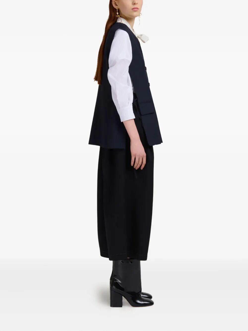 Marni Women Wool Waistcoat With Side Slits MARNI