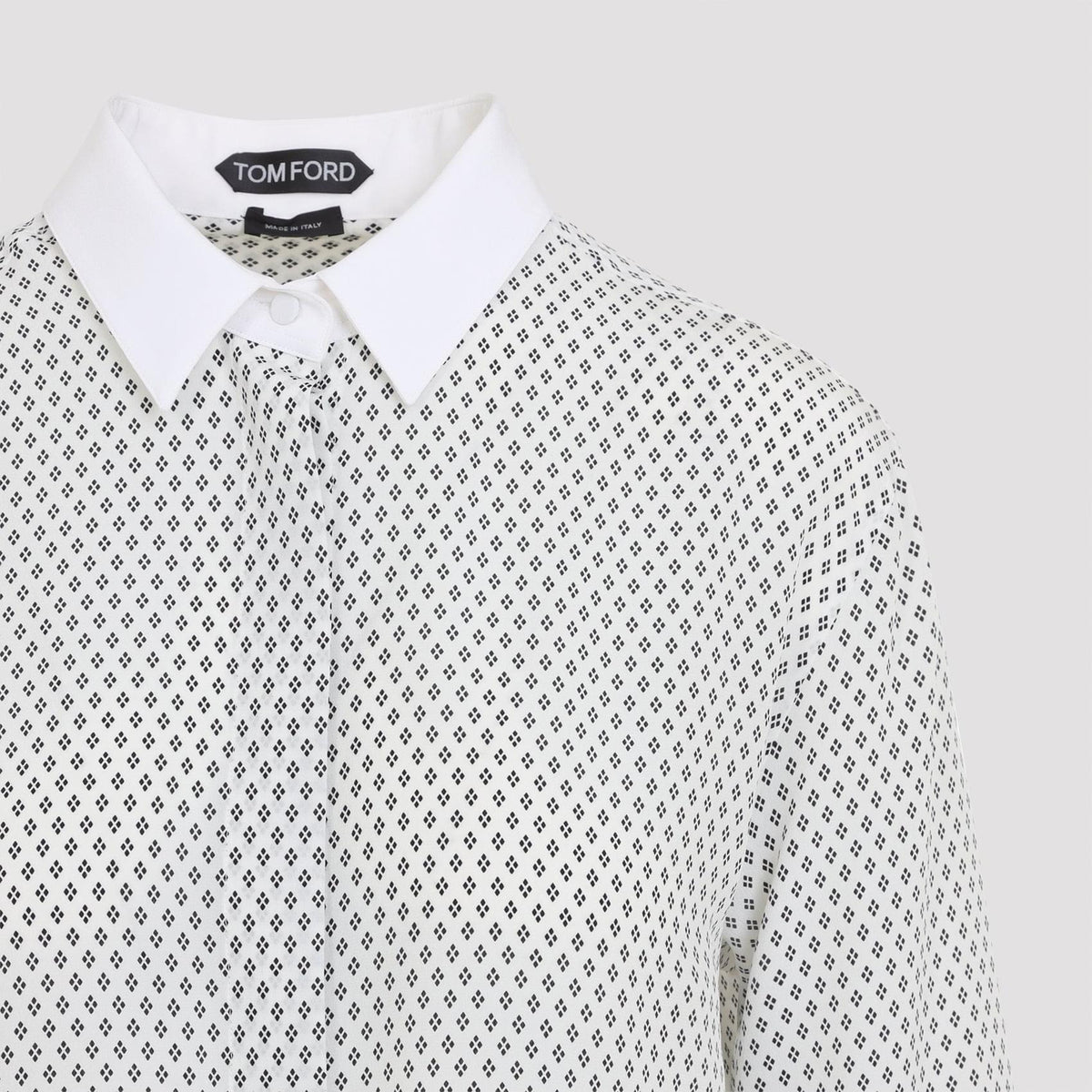 Tom Ford Multi Argyle Printed Silk Shirt Women TOM FORD