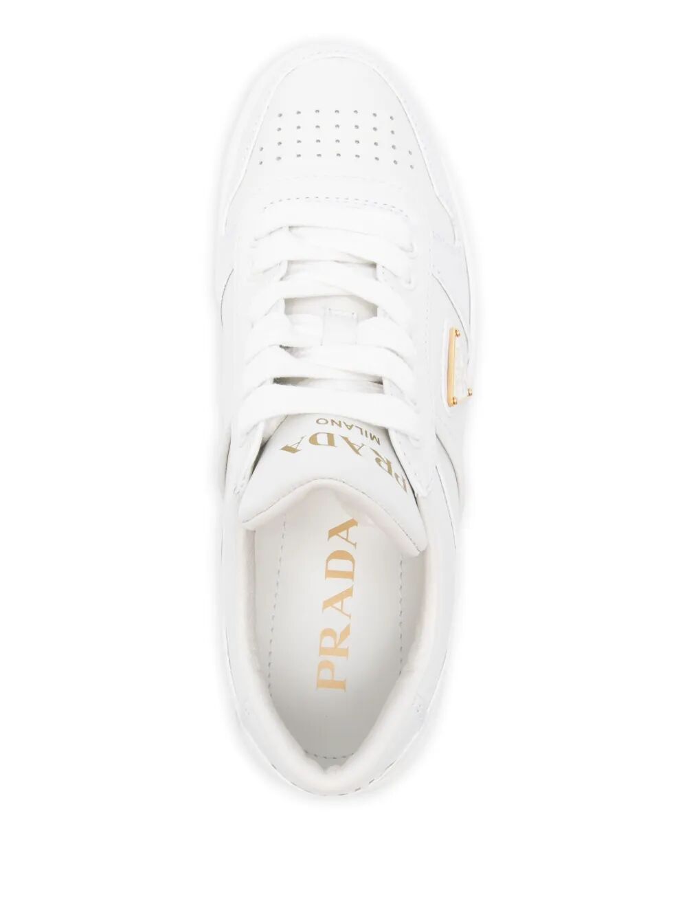 Prada Women Downtown Leather Sneakers PRADA