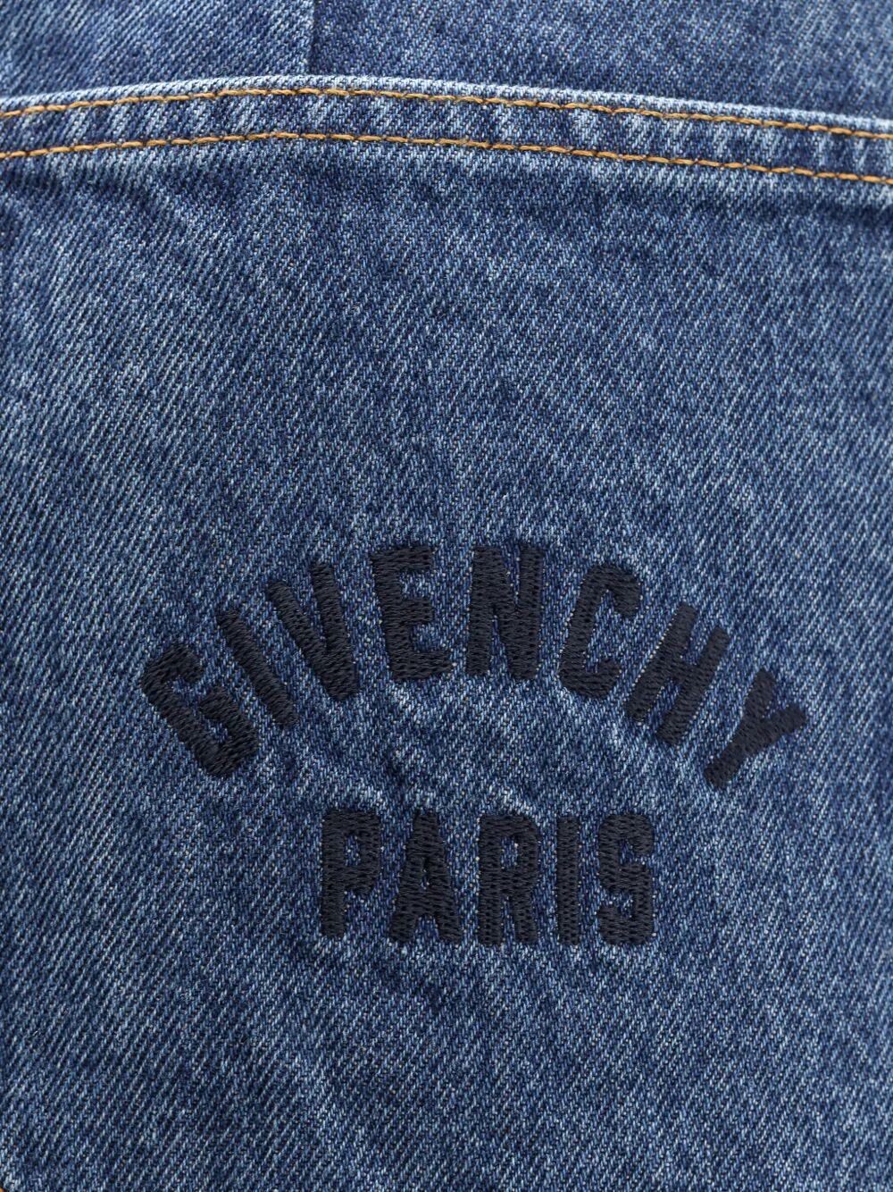 Givenchy Women Cargo Denim Miniskirt GIVENCHY