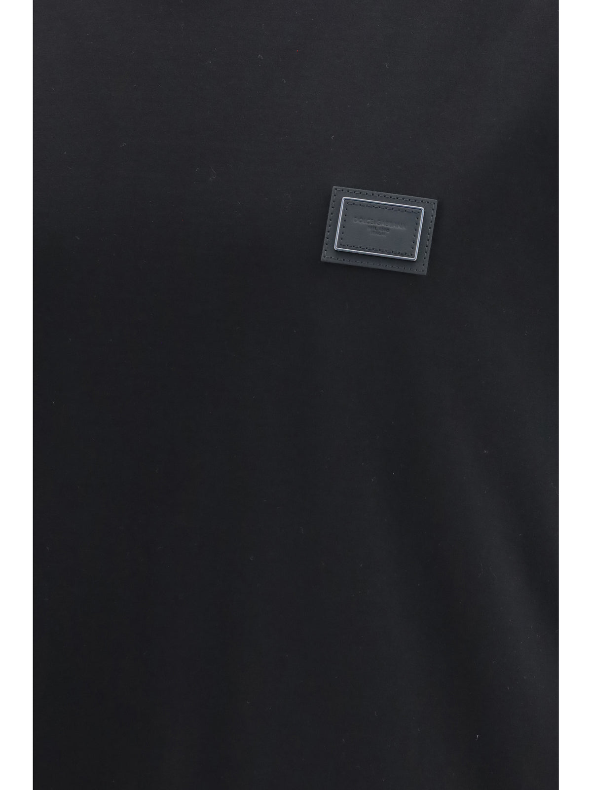 Dolce & Gabbana Men Cotton T-Shirt With Logo Plaque DOLCE & GABBANA