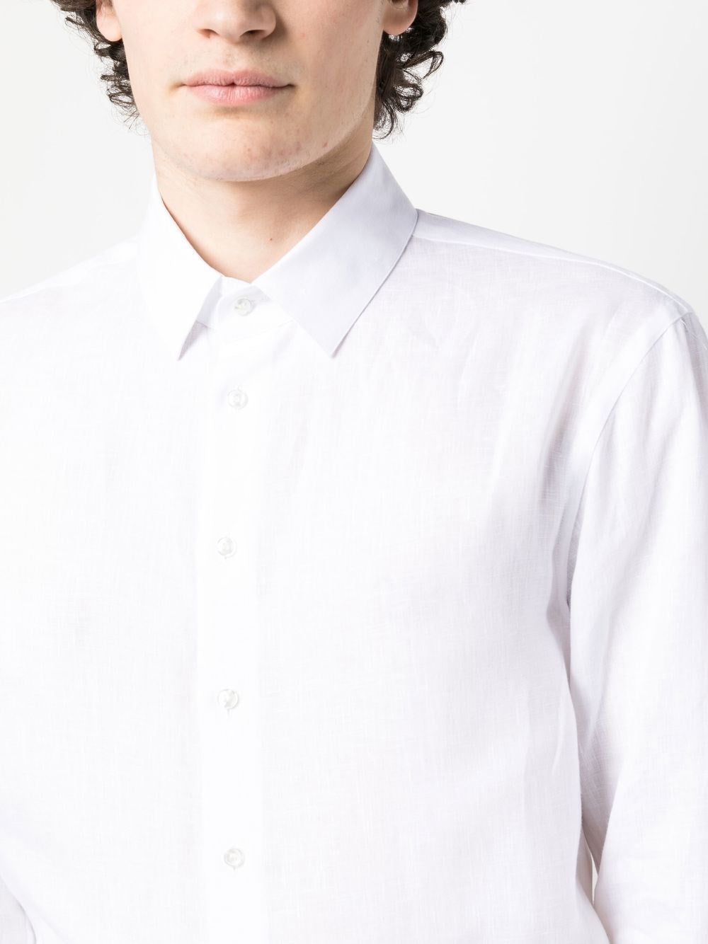 Giorgio Armani Men Classic Linen Shirt GIORGIO ARMANI