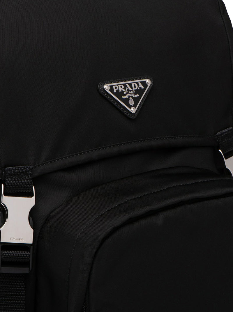 Prada Men Backpack In Re-Nylon And Saffiano Leather PRADA