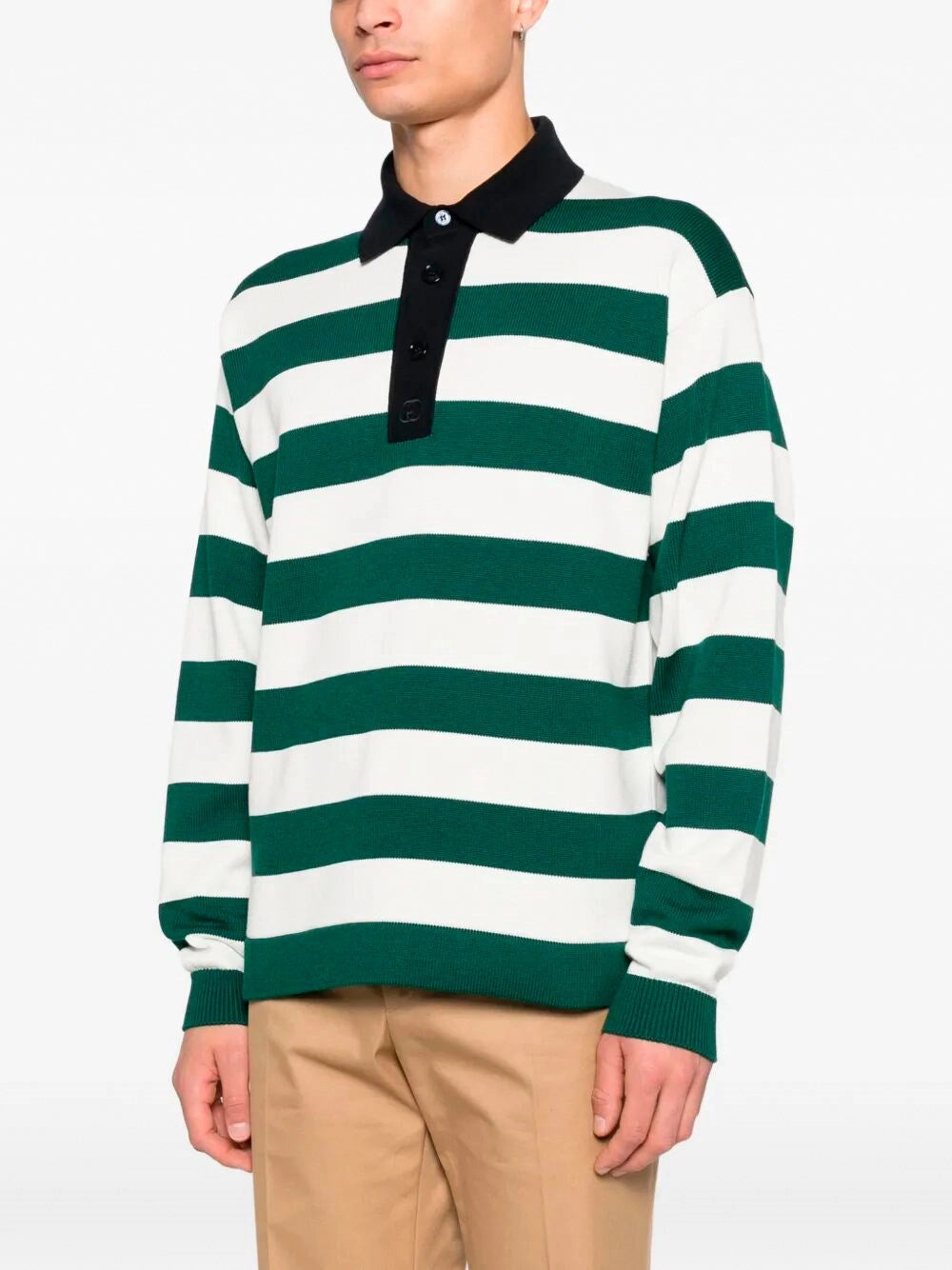 Gucci Men Long Sleeve Polo GUCCI