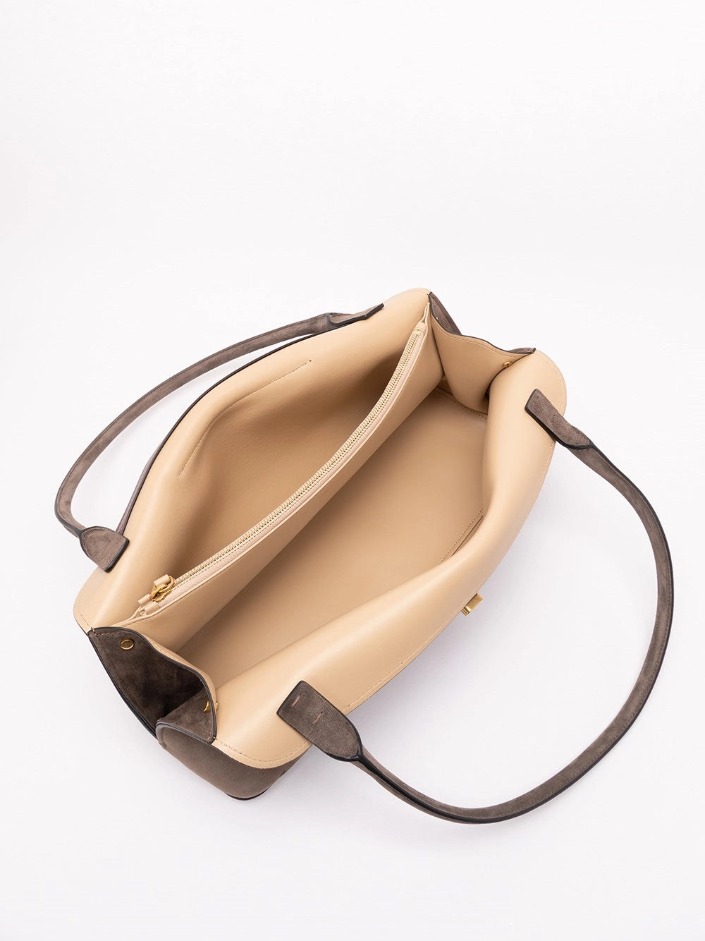 Versace Women Vivian East/West Shoulder Bag In Suede VERSACE