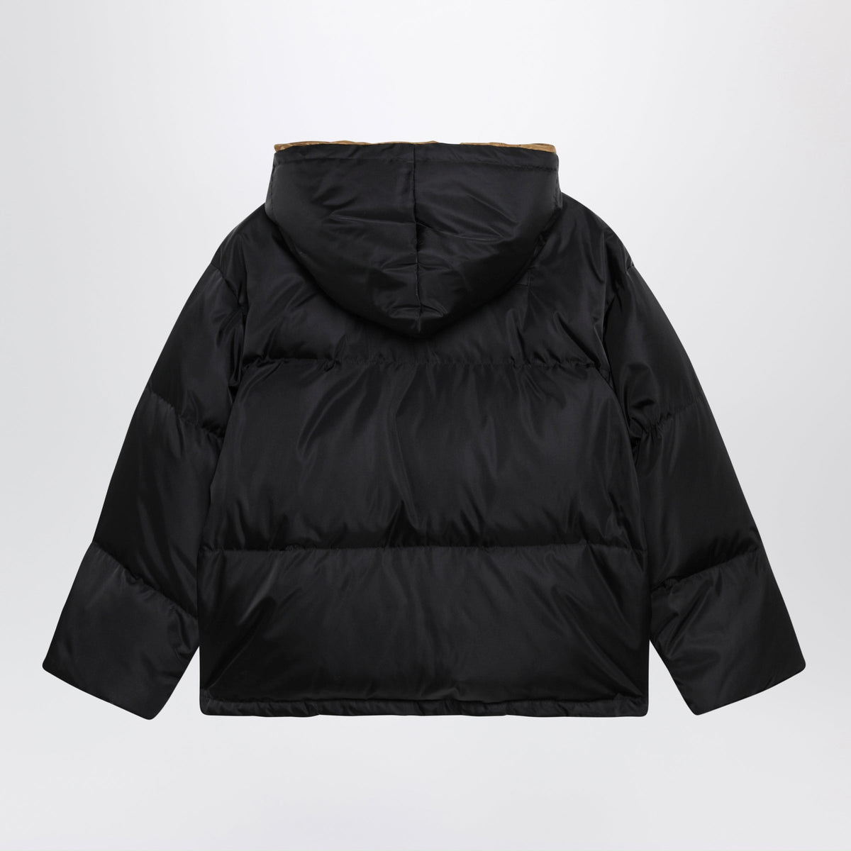 Prada Black Zip-Up Puffer Jacket In Re-Nylon Women PRADA