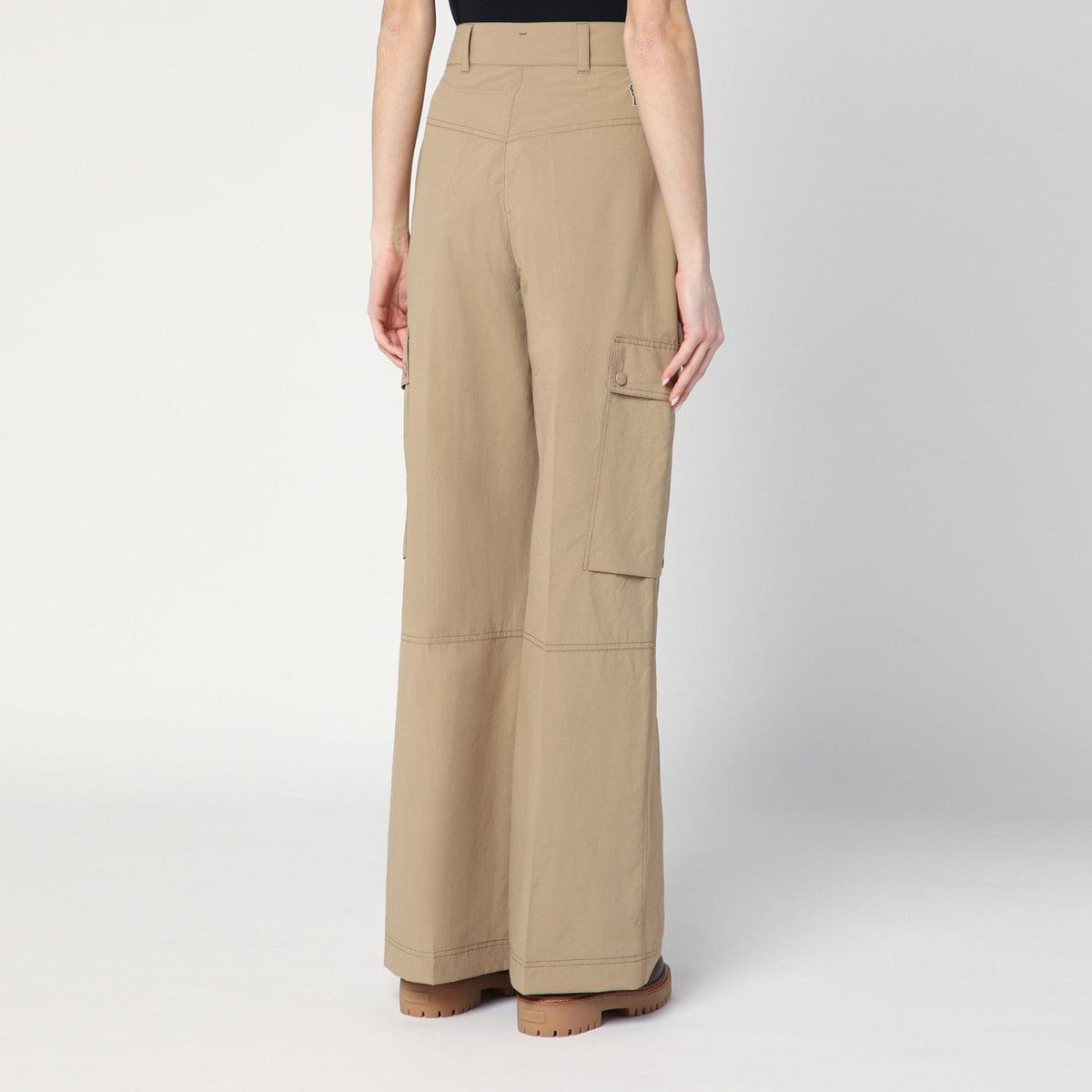 Moncler Grenoble Beige Cargo Pants Women MONCLER GRENOBLE