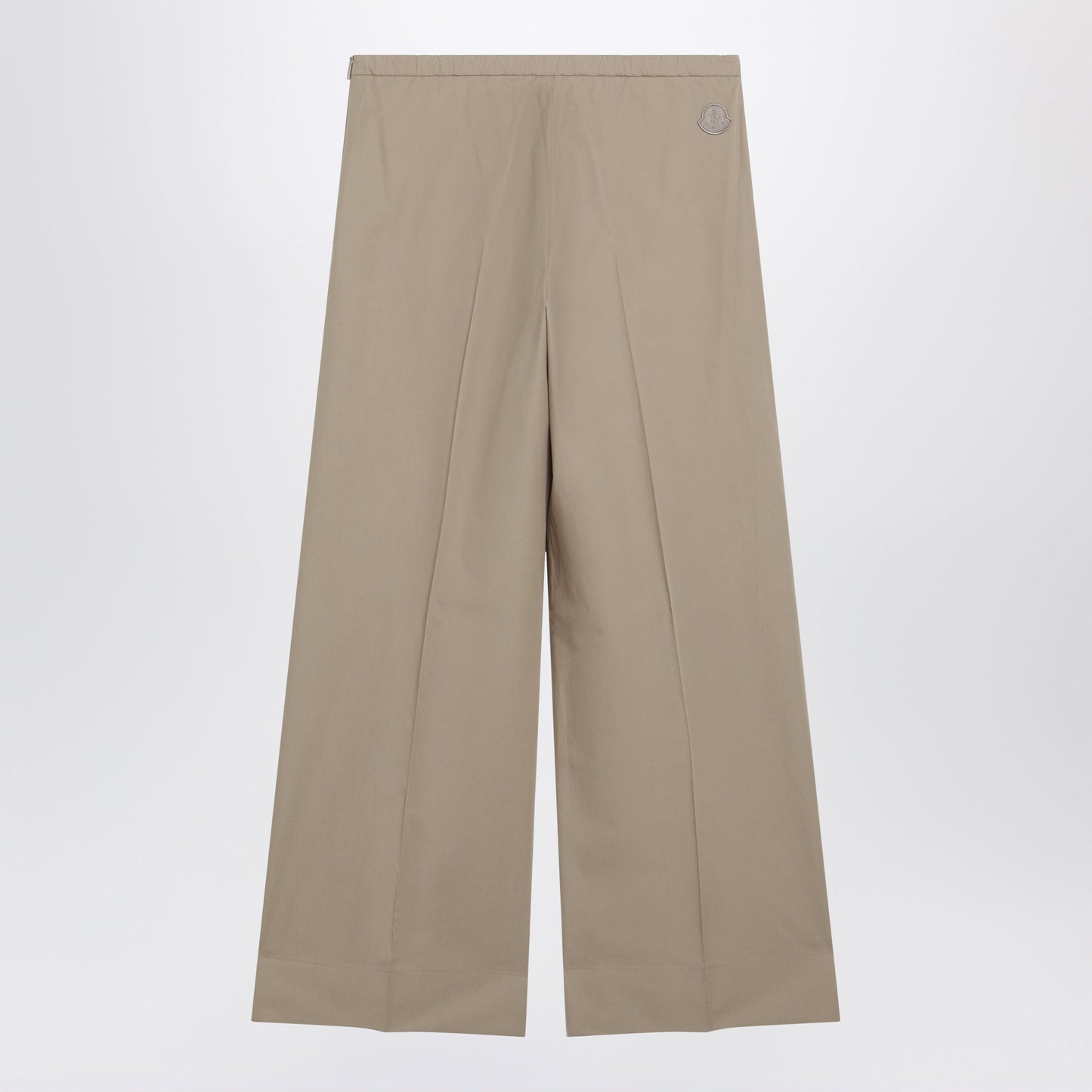Moncler Beige Cotton Trousers Women MONCLER