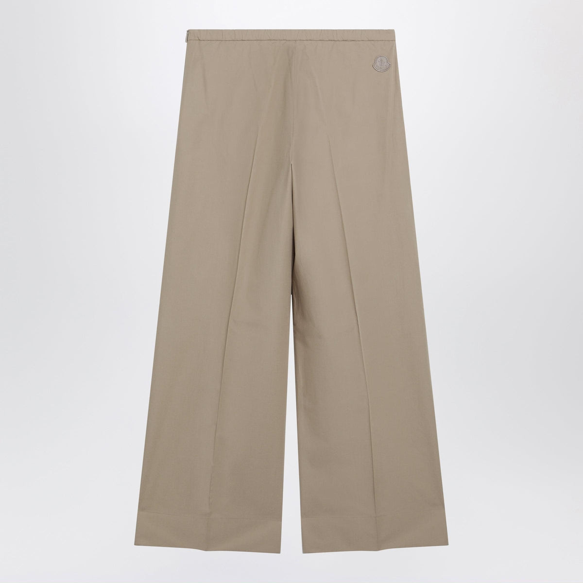 Moncler Beige Cotton Trousers Women MONCLER