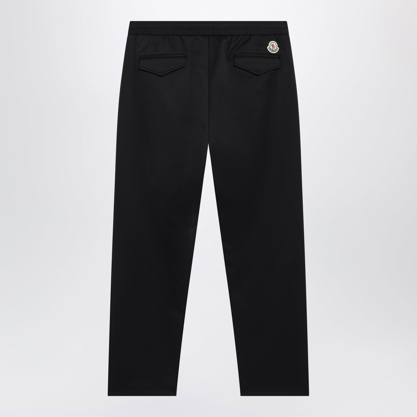 Moncler Black Jogger Trousers With Logo Patch Men MONCLER