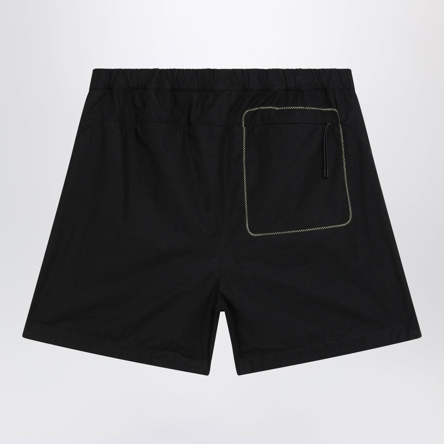 Moncler Black Cargo Shorts In Cotton Gabardine Men MONCLER