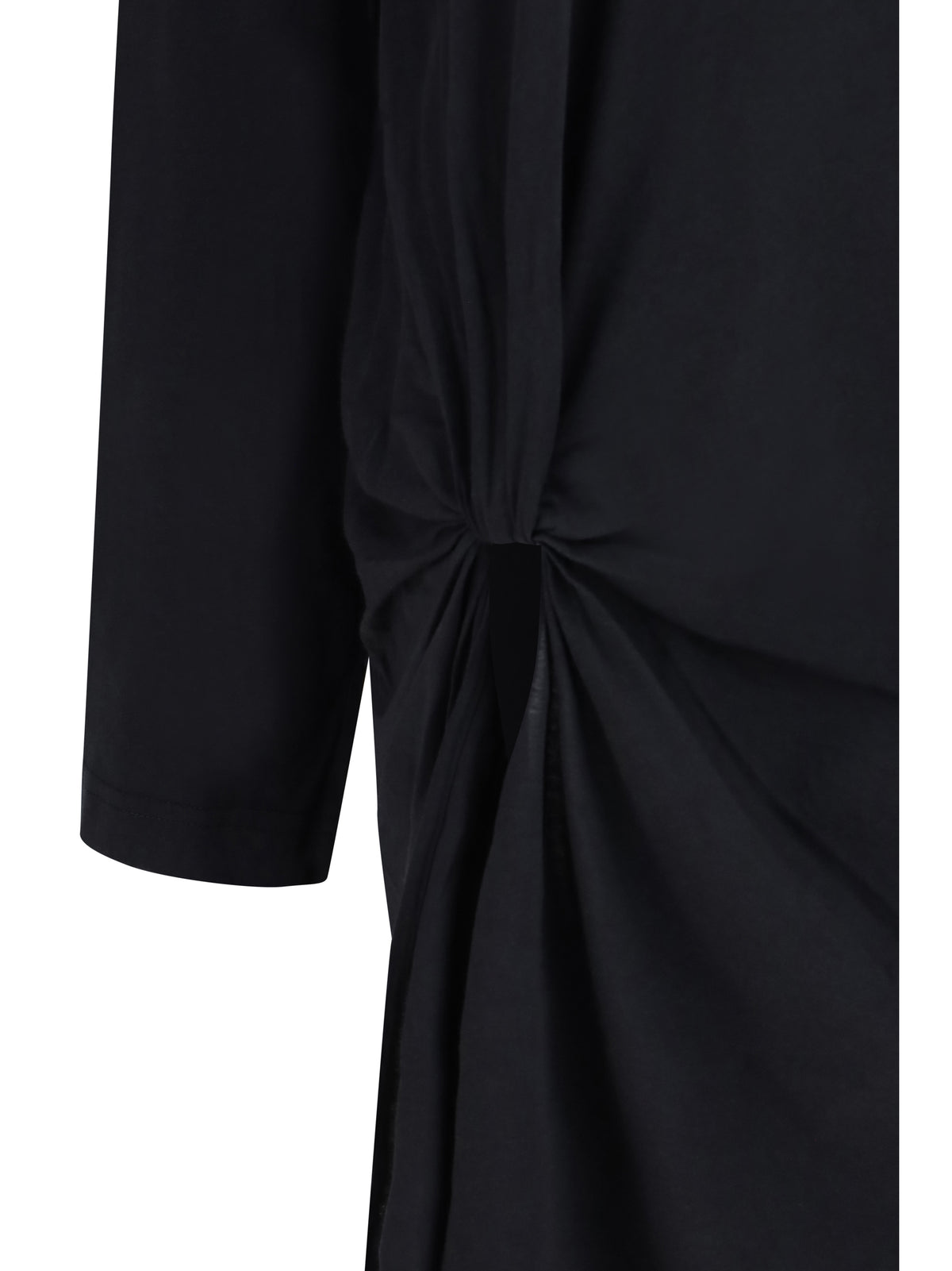 Balenciaga Women Twisted-Knot Cotton Dress BALENCIAGA