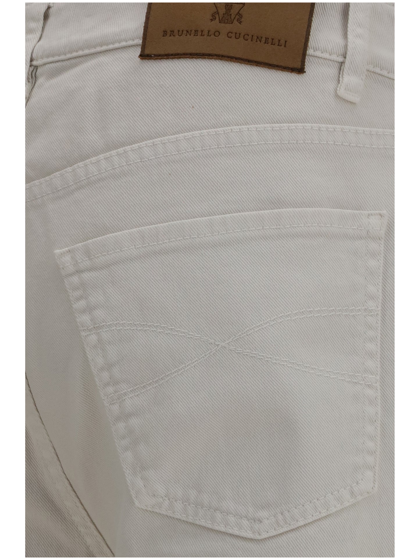 Brunello Cucinelli Men Jeans With Turn-Up Hem BRUNELLO CUCINELLI