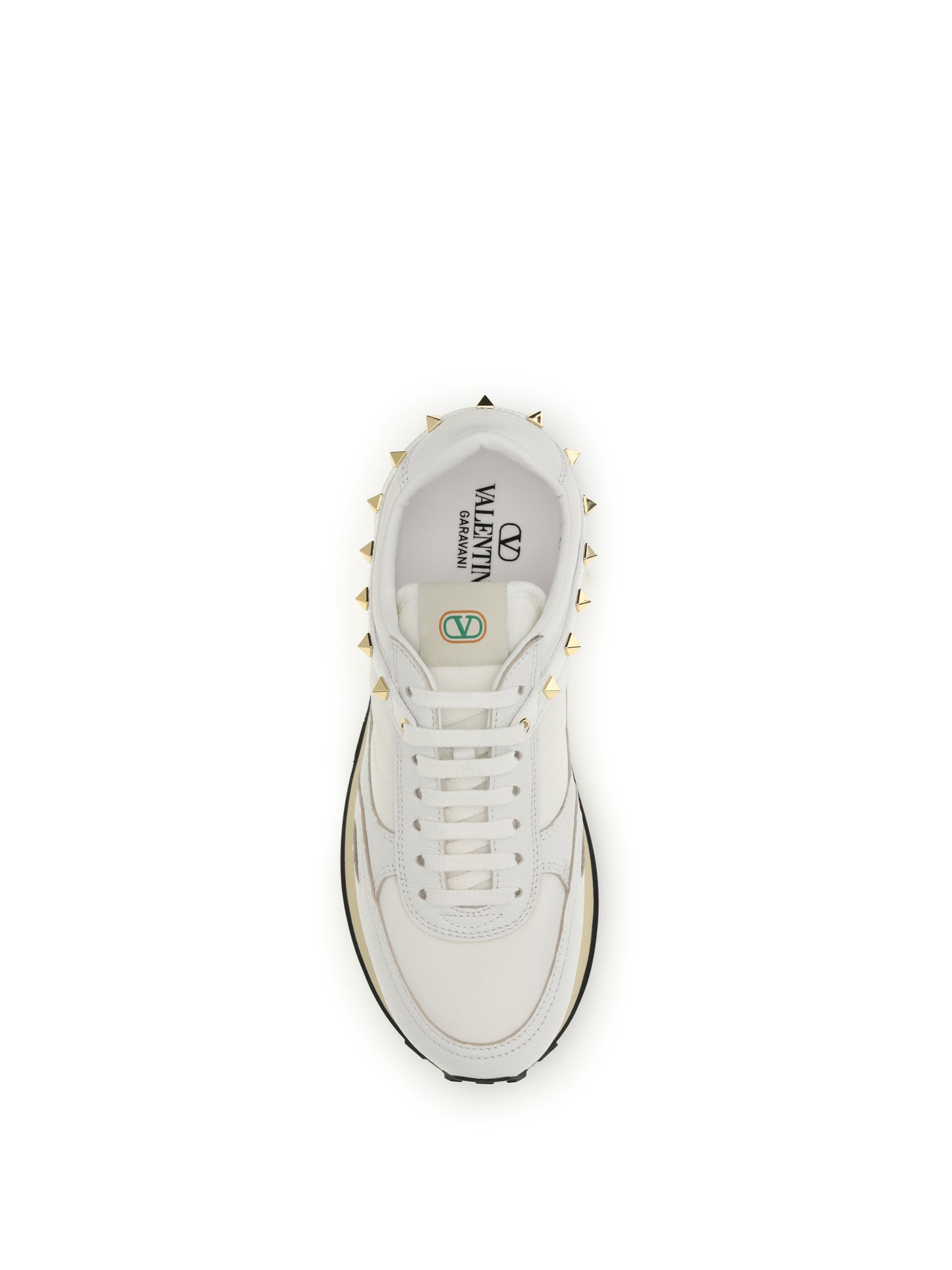 Valentino Garavani Men Stud Up Sneakers In Leather And Nylon VALENTINO GARAVANI