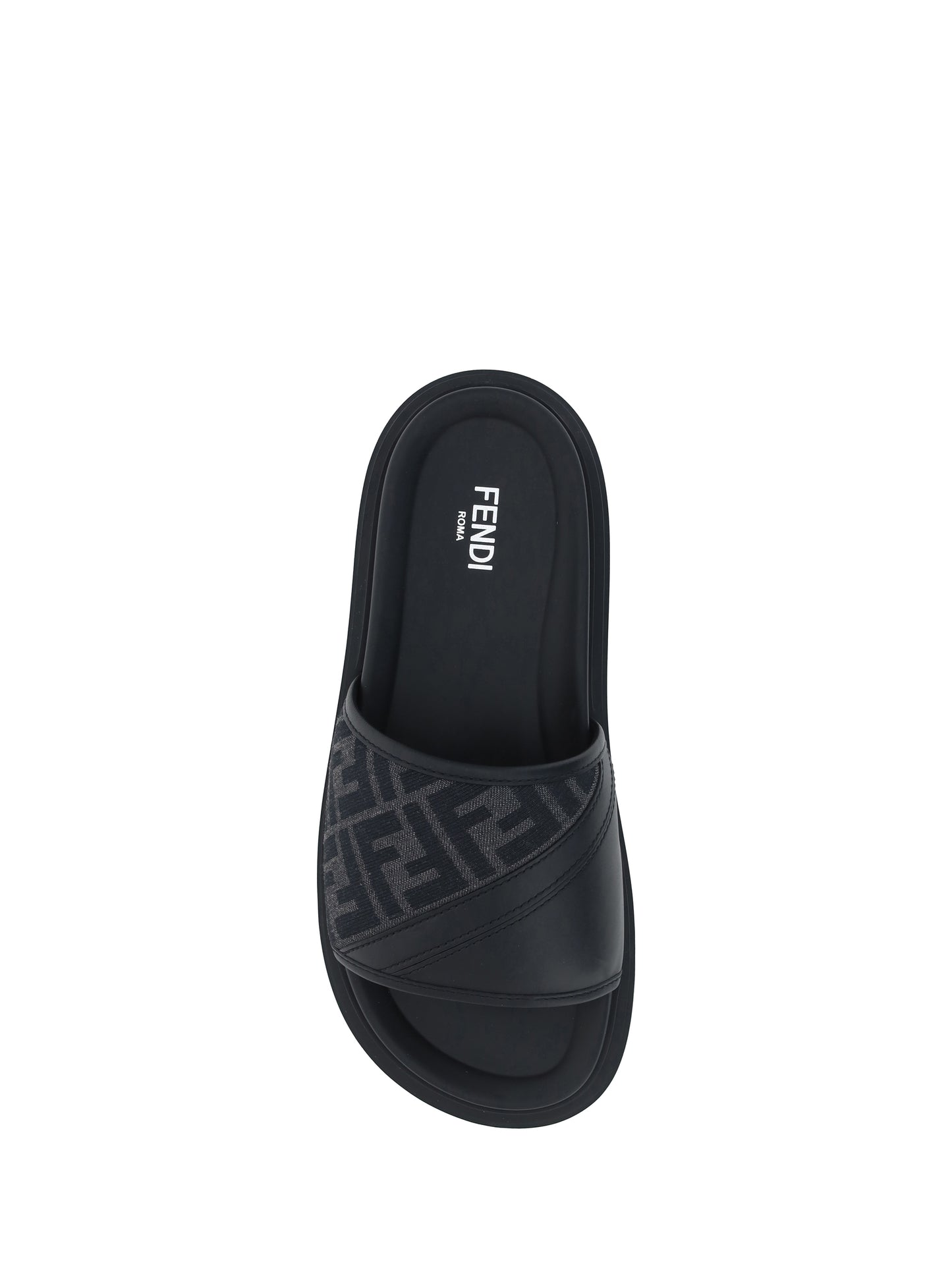 Fendi Men Slide Diagonal Sandals FENDI