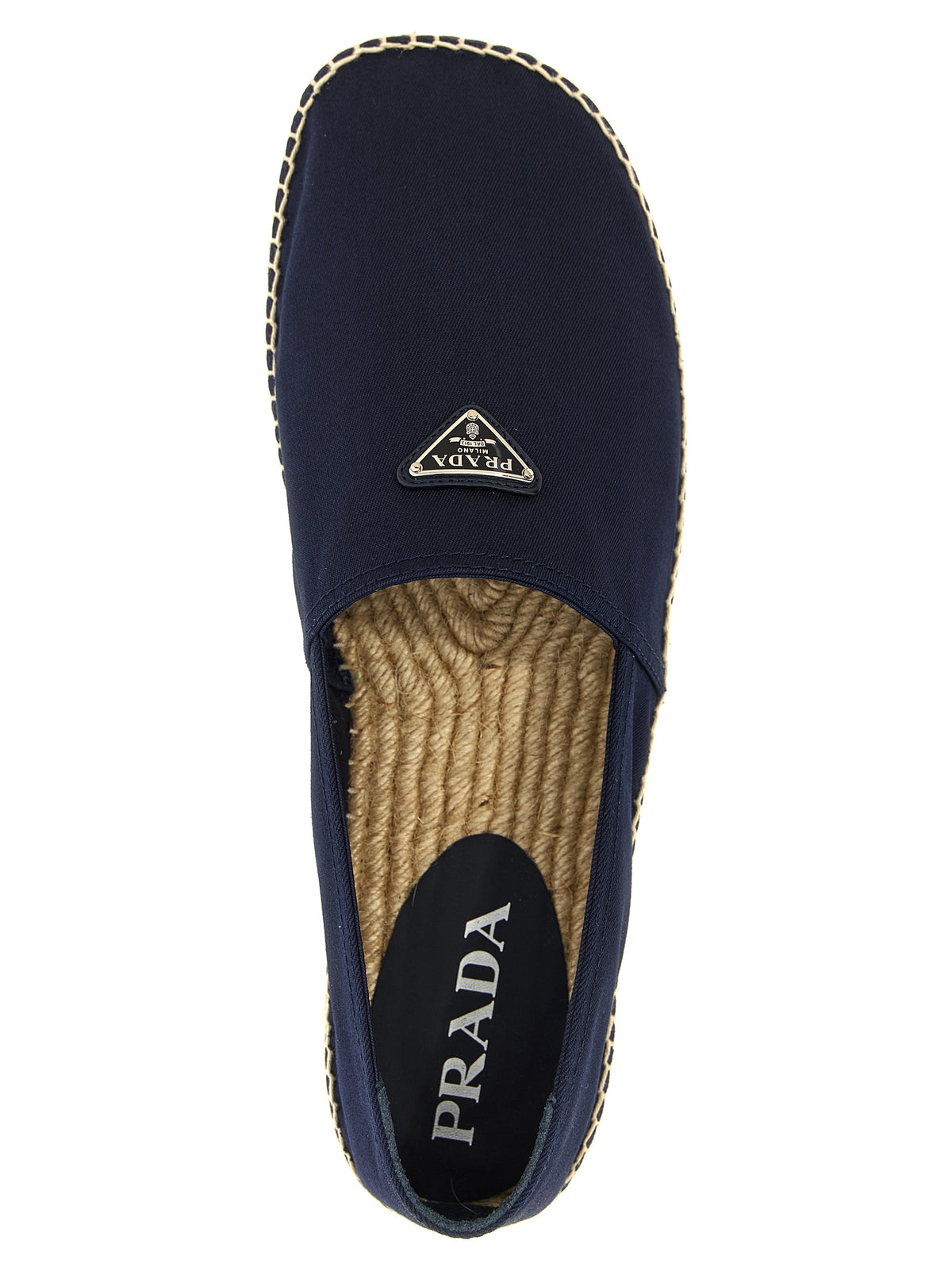 Prada Men Logo Tringolo Espadrilles PRADA