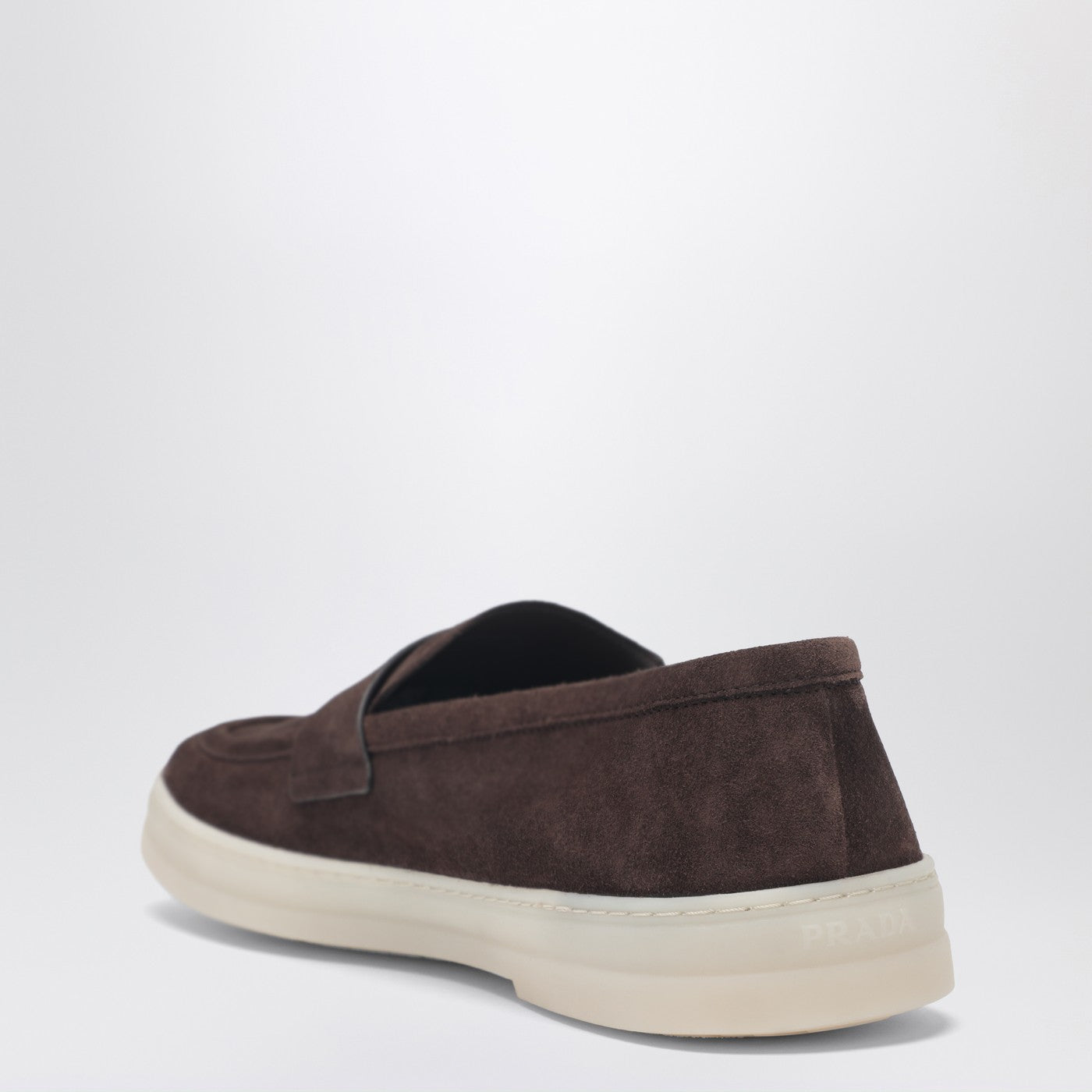 Prada Brown Suede Loafers Men PRADA