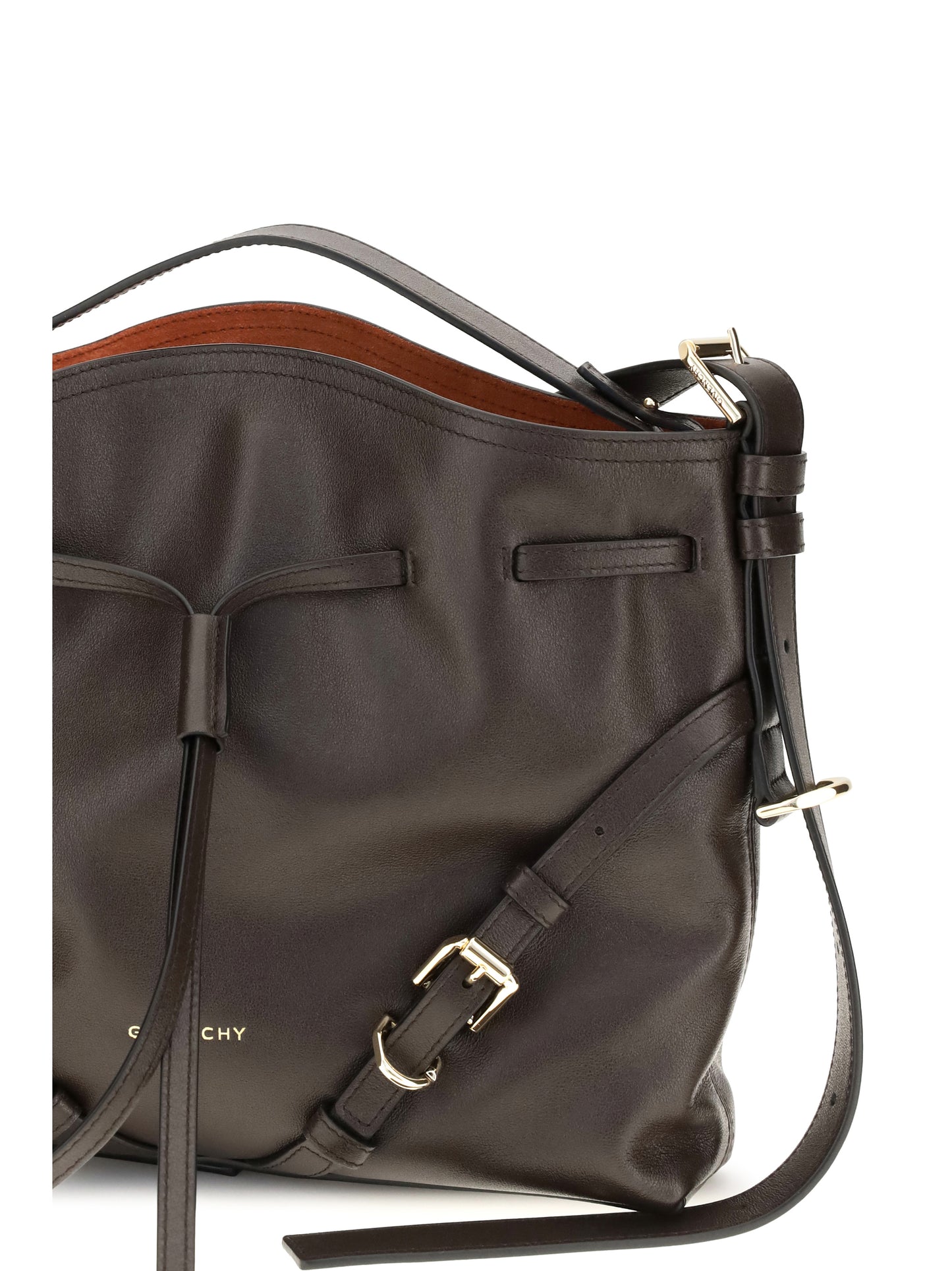 Givenchy Women Small Voyou Bucket Handbag In Glossy Leather GIVENCHY