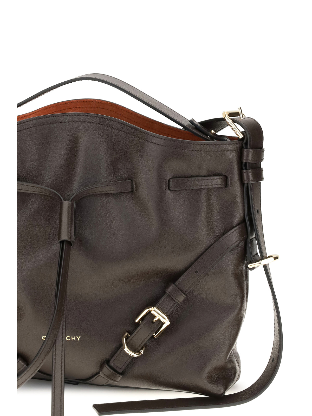 Givenchy Women Small Voyou Bucket Handbag In Glossy Leather GIVENCHY