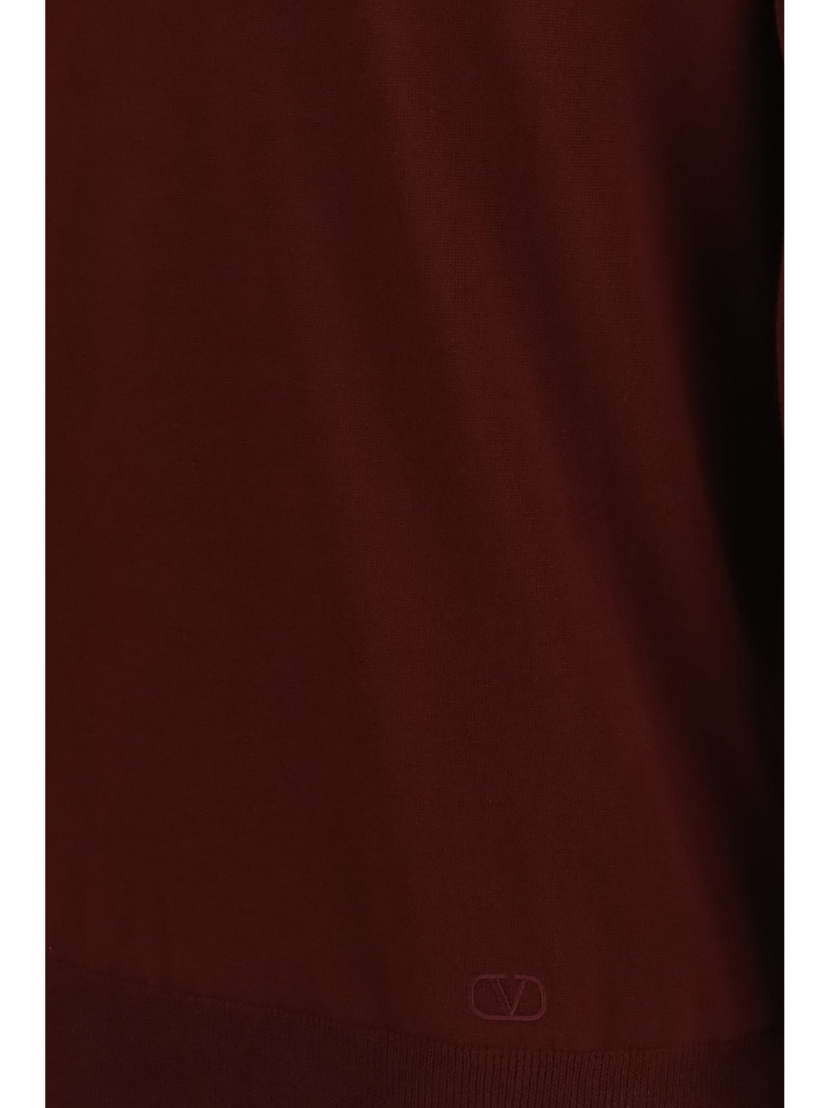 Valentino Men Long-Sleeve Wool Polo With Vlogo VALENTINO