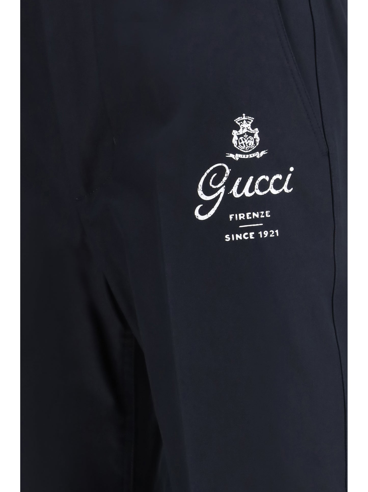 Gucci Men Compact Cotton Twill Pants GUCCI