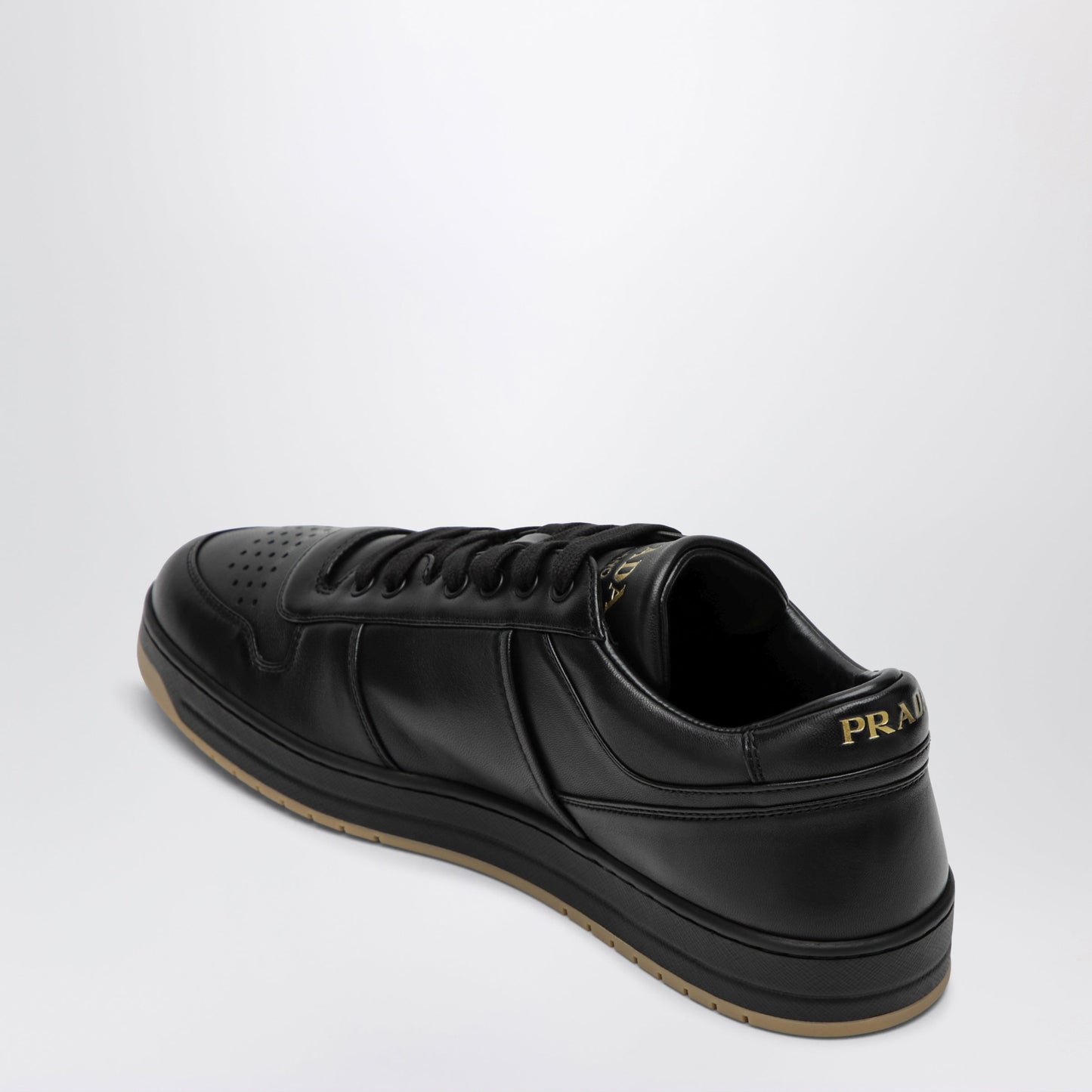 Prada Black Downtown Sneakers In Nappa Leather Men PRADA