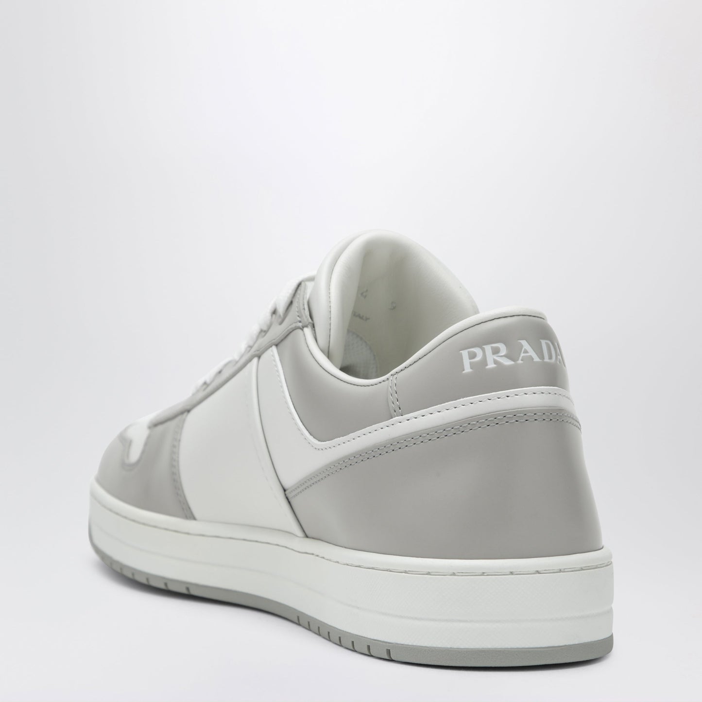 Prada Downtown Sneakers In White/Crystal Leather Men PRADA