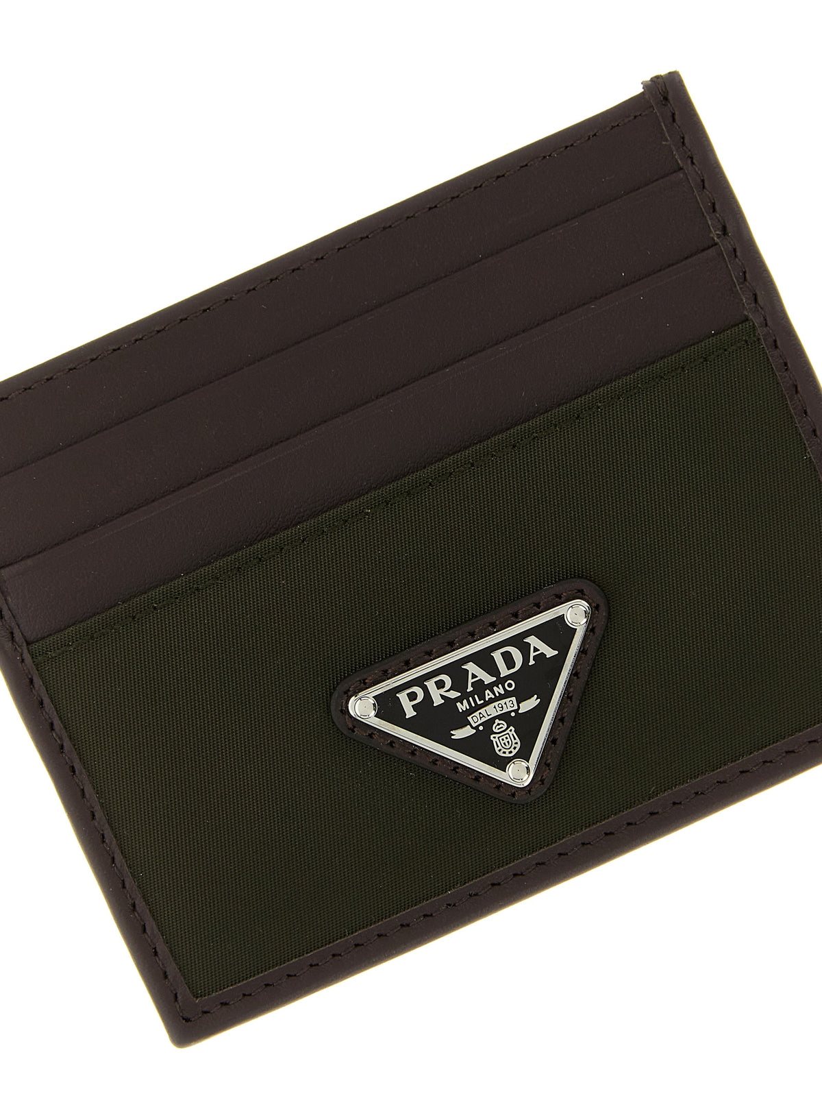 Prada Men Nylon Leather Cardholder PRADA
