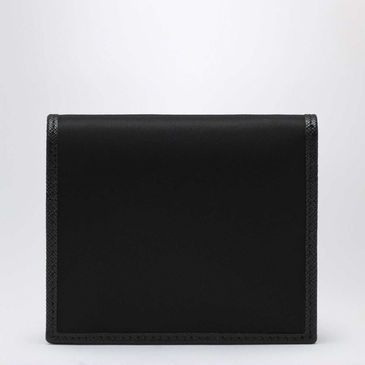 Prada Black Wallet In Nylon E Saffiano Men PRADA