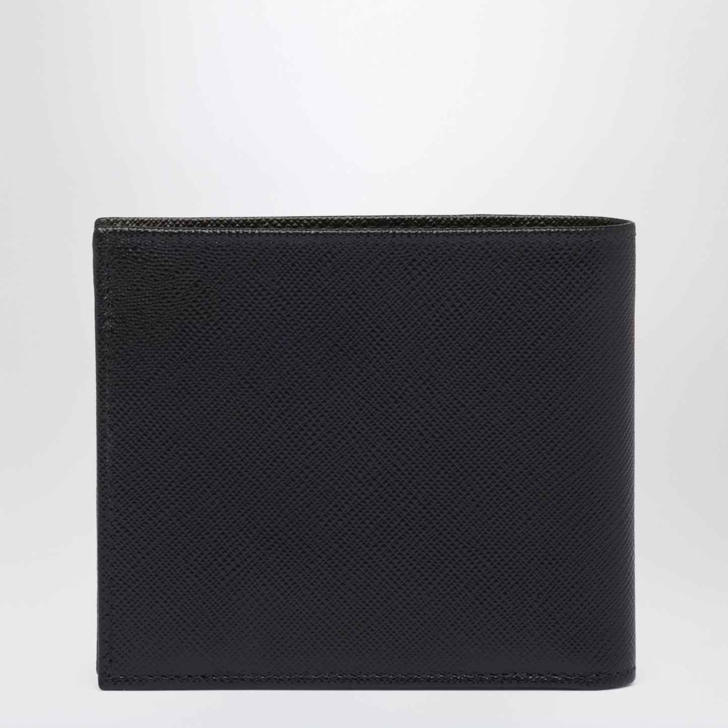 Prada Black Leather Wallet Men PRADA