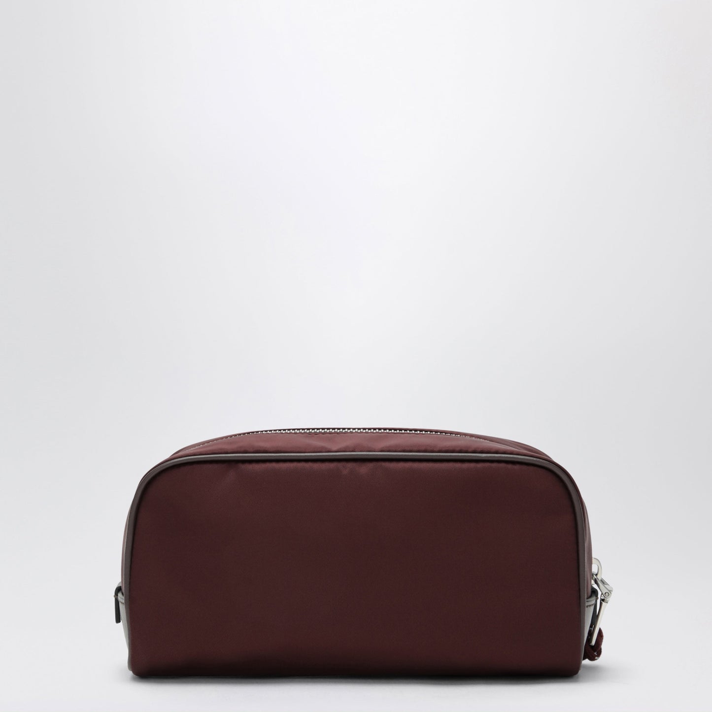 Prada Speedrock Re-Nylon And Leather Pouch In Burgundy Men PRADA